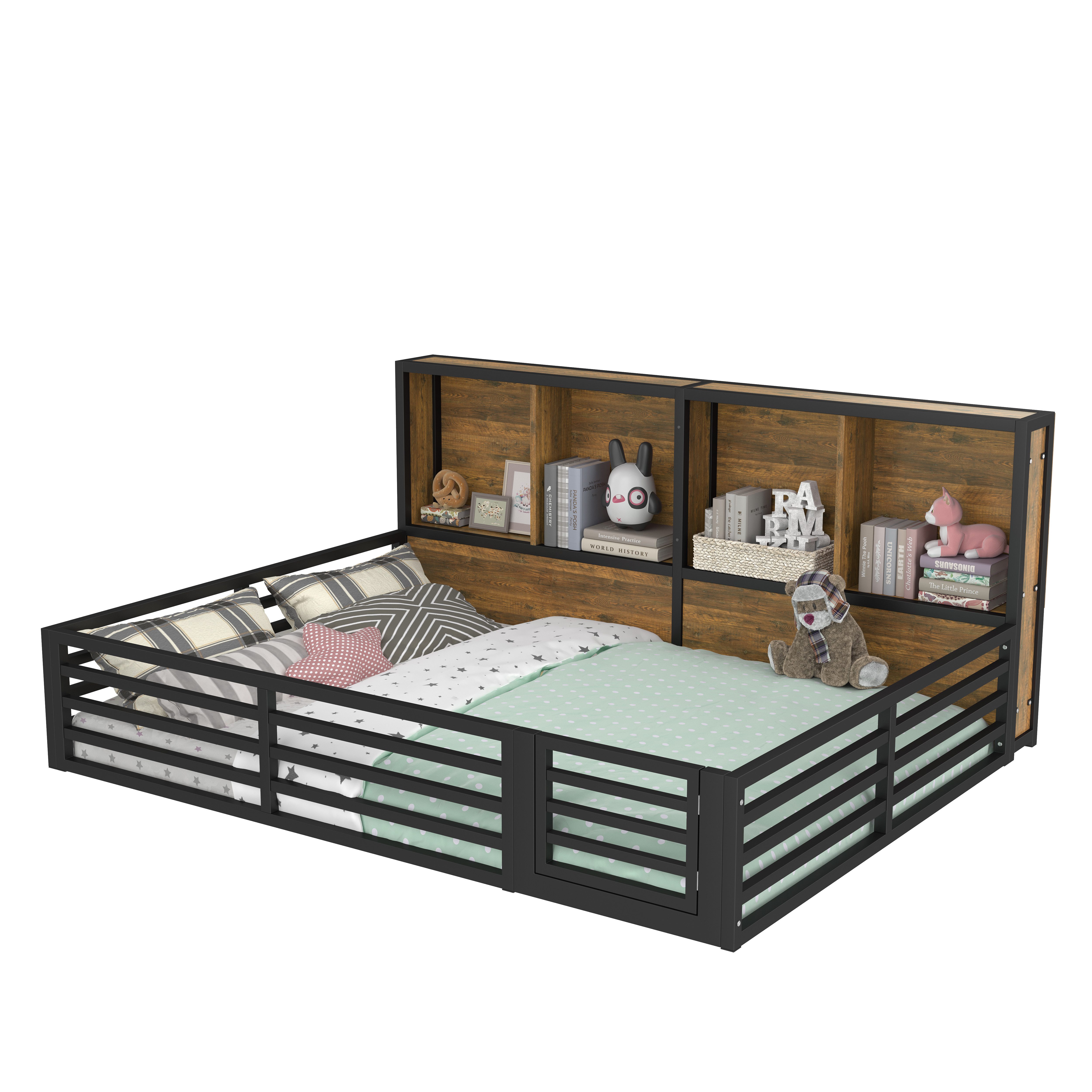 OKWISH Kinderbett Zaunbett Funktionsbett (mit Lattenrost günstig online kaufen