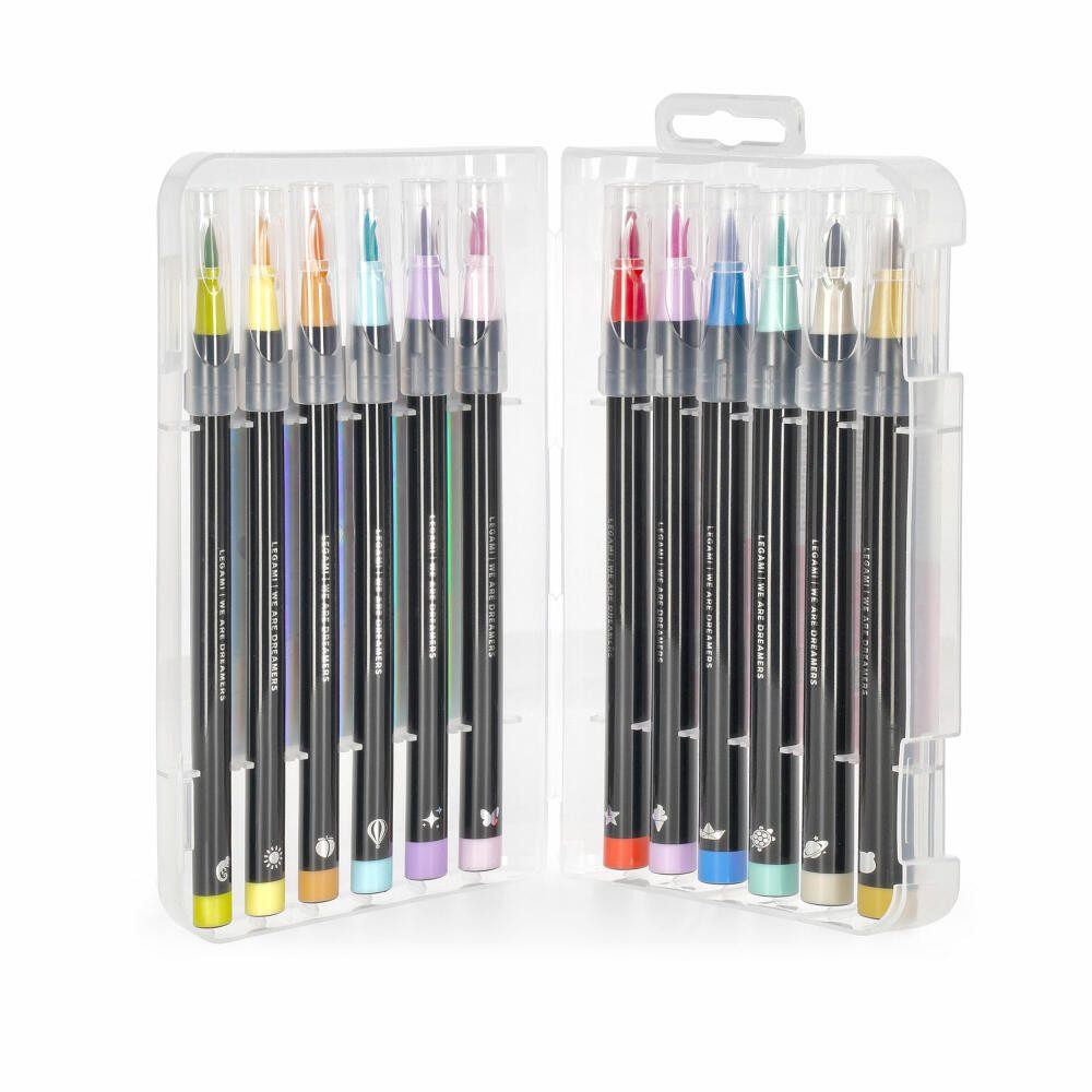 Legami Filzstift Brush Markers Pastel Colours 12-tlg.
