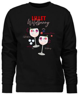 Shirtracer Sweatshirt Lillet Wildberry Rezept Lustiges Geschenk Lilletfan Wildberry Lillet F (1-tlg) Karneval & Fasching