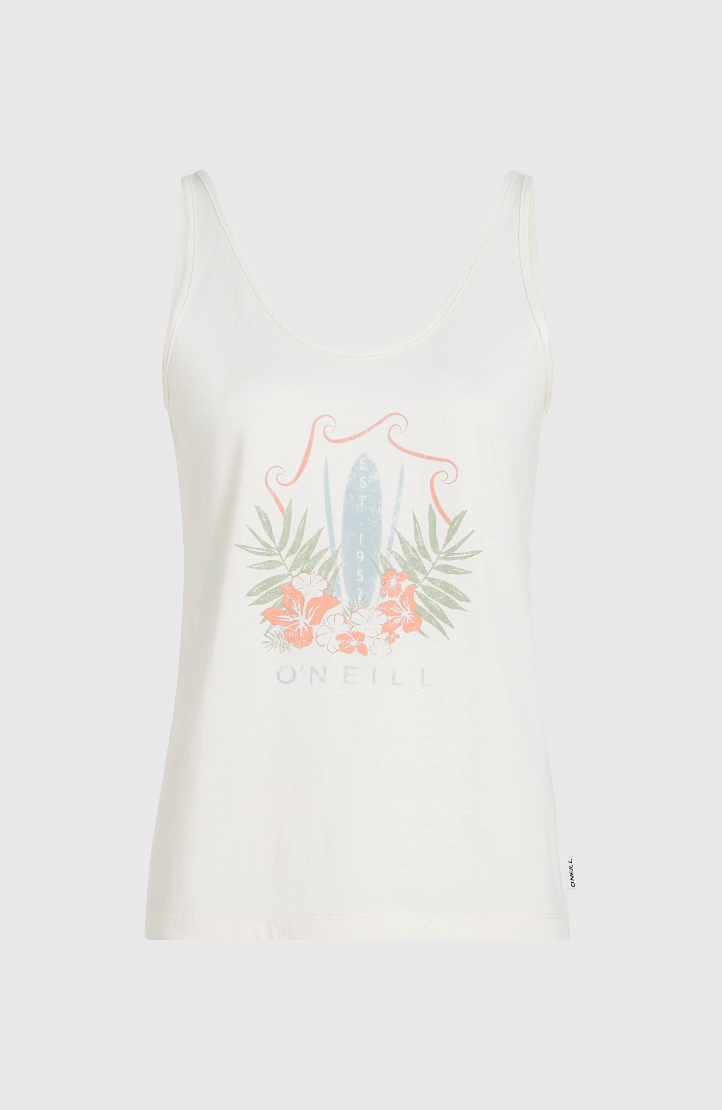 O'Neill Tanktop O'NEILL GRAPHIC TANKTOP ärmelloses Tanktop-Design, aus Baumwolle, sportliche Schnittform