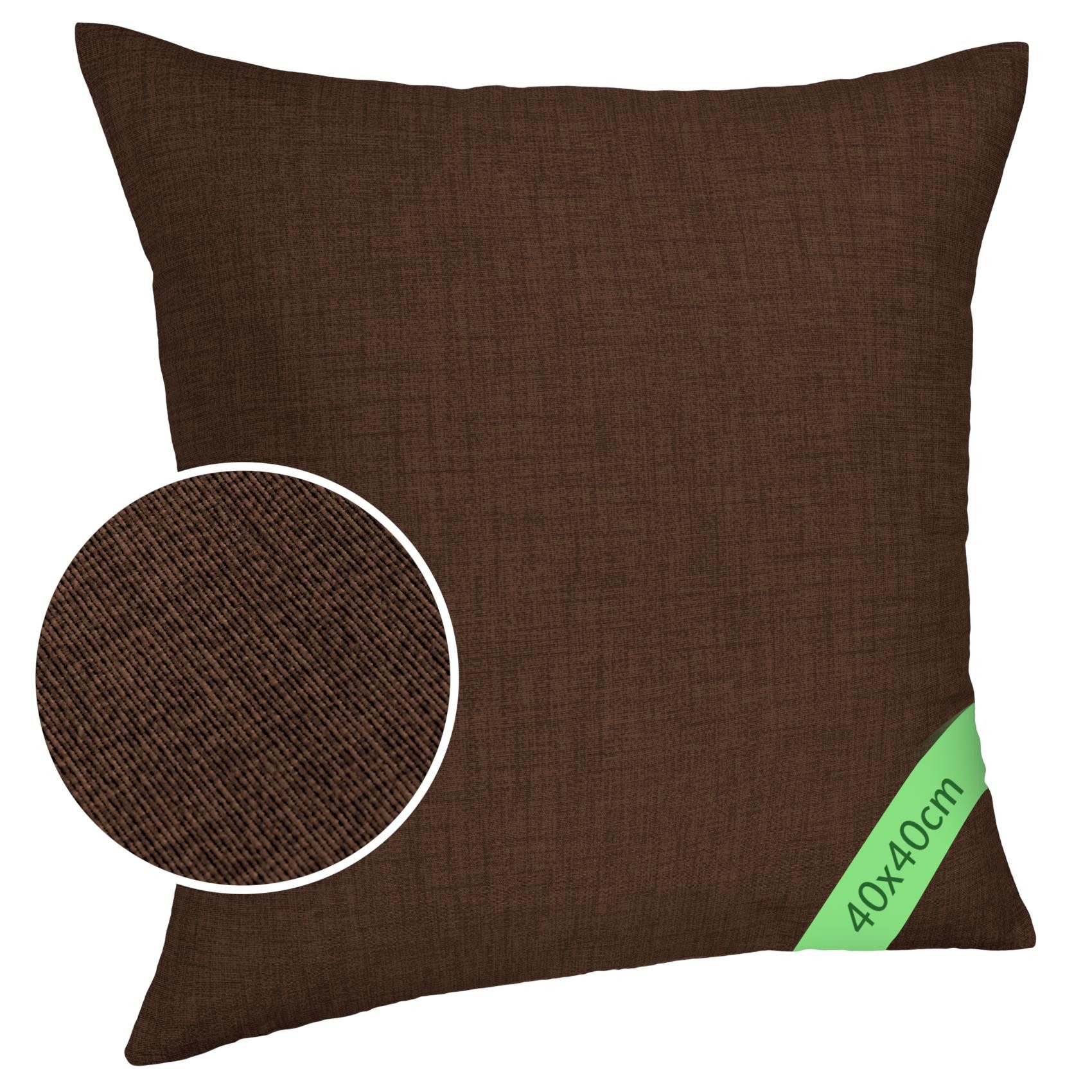 ANRO Dekokissen MrJack Kissenbezug Leinenoptik Deko Kissen Uni, Kissenhülle günstig online kaufen