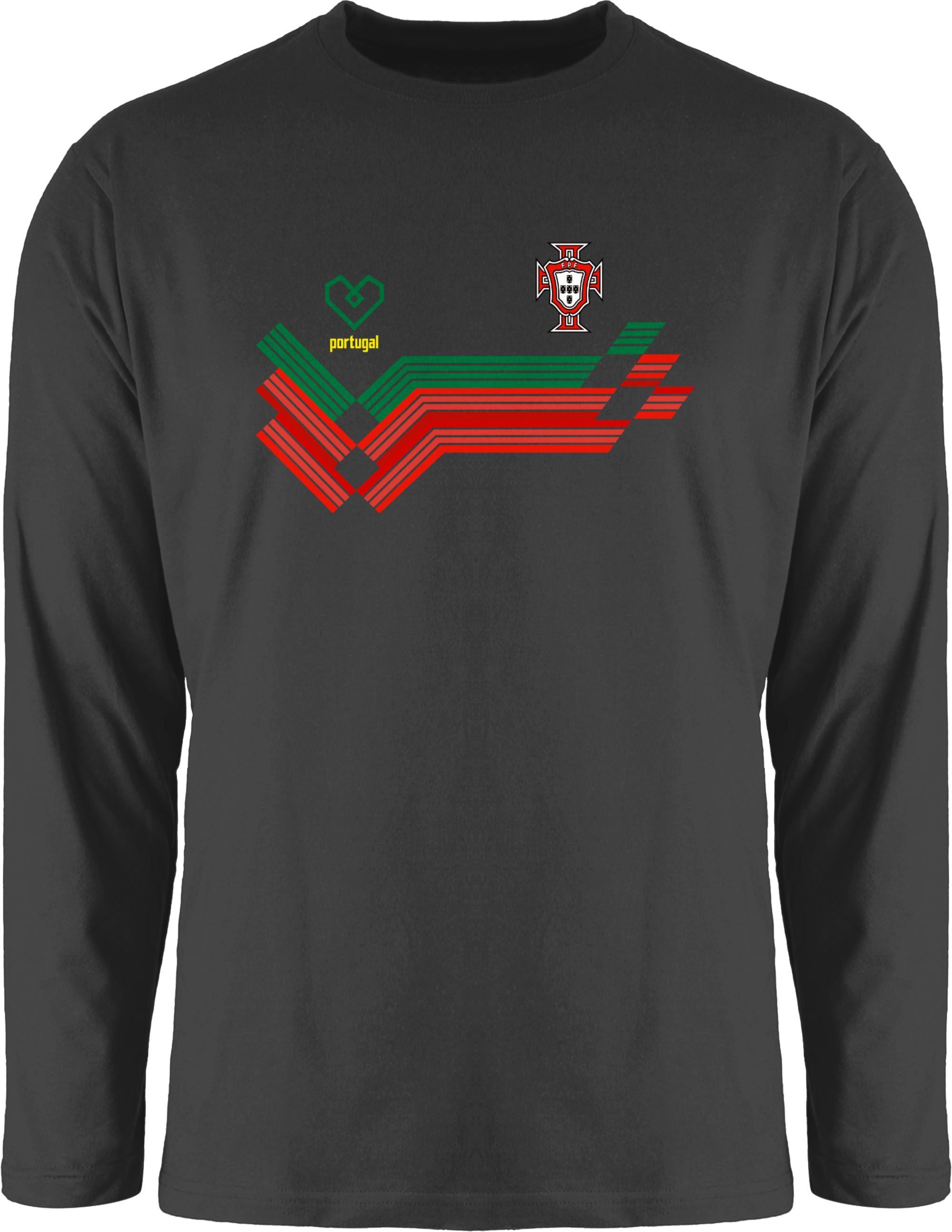 Shirtracer Rundhalsshirt Portugal Fanartikel EM, Portugal Wappen 2024 Fussball EM Fanartikel