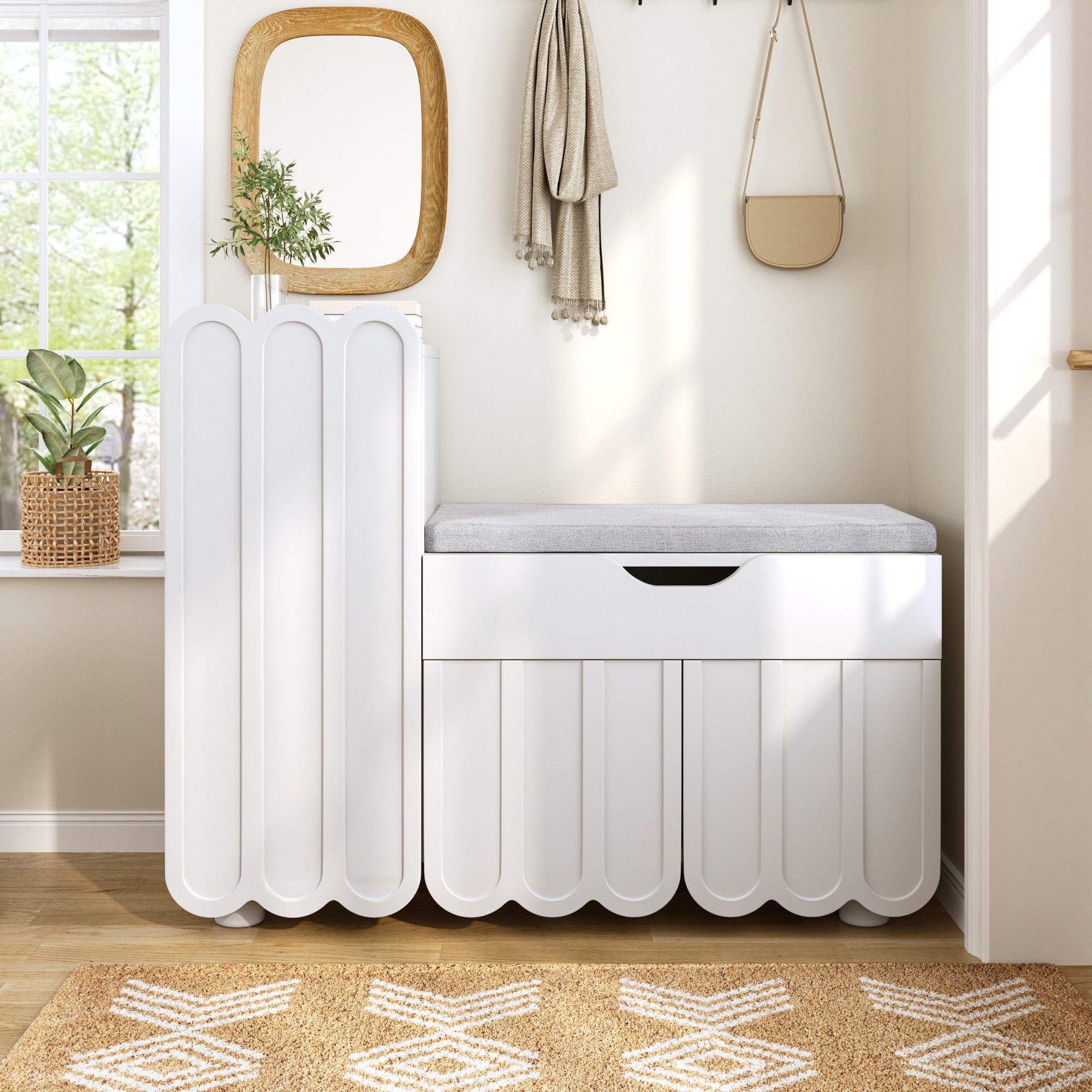 OKWISH Schuhschrank Platzsparende (Schuhregal, Schuhkommode, 1-St., 3-Türen günstig online kaufen