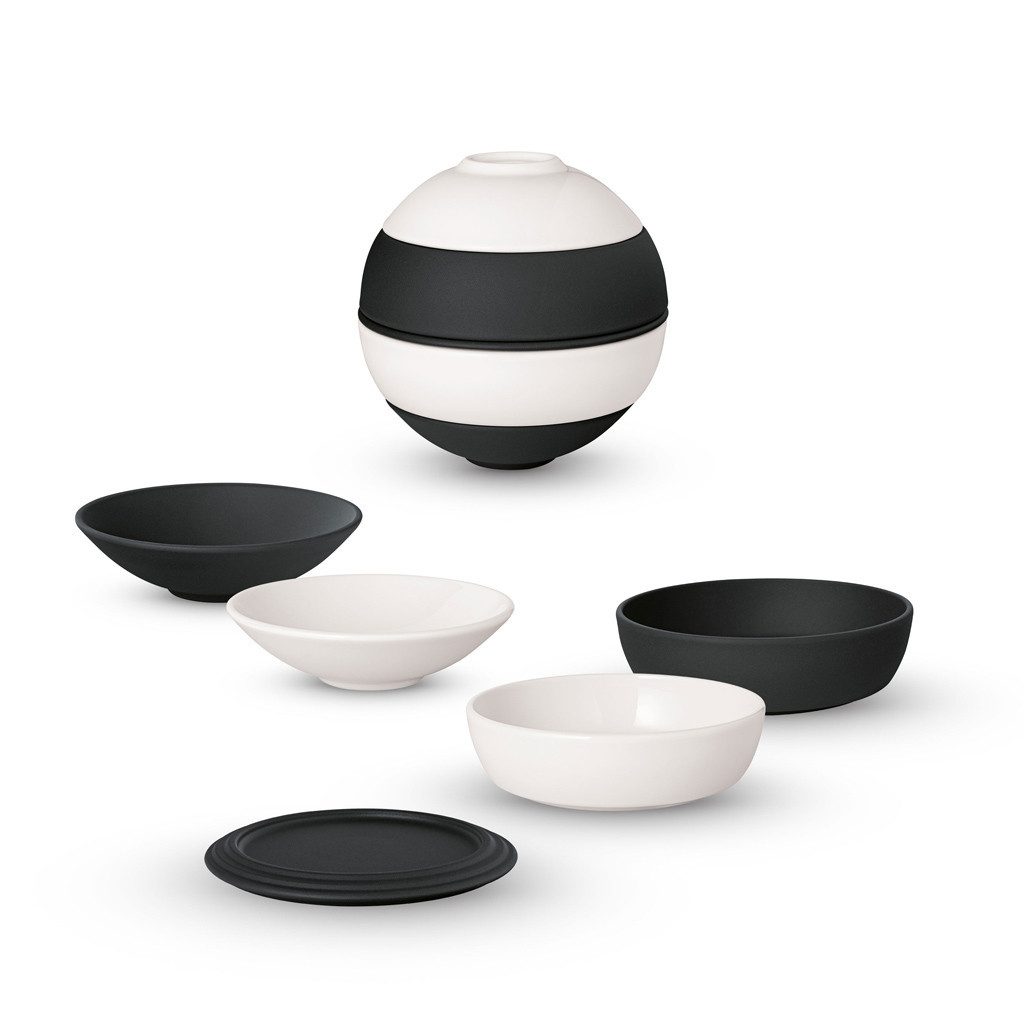 Villeroy & Boch Servier-Set Iconic LaPetiteBoule, Porzellan, (Set, 5-tlg), Premium Porcelain, mikrow.- & spülm.sicher, Made in Germany