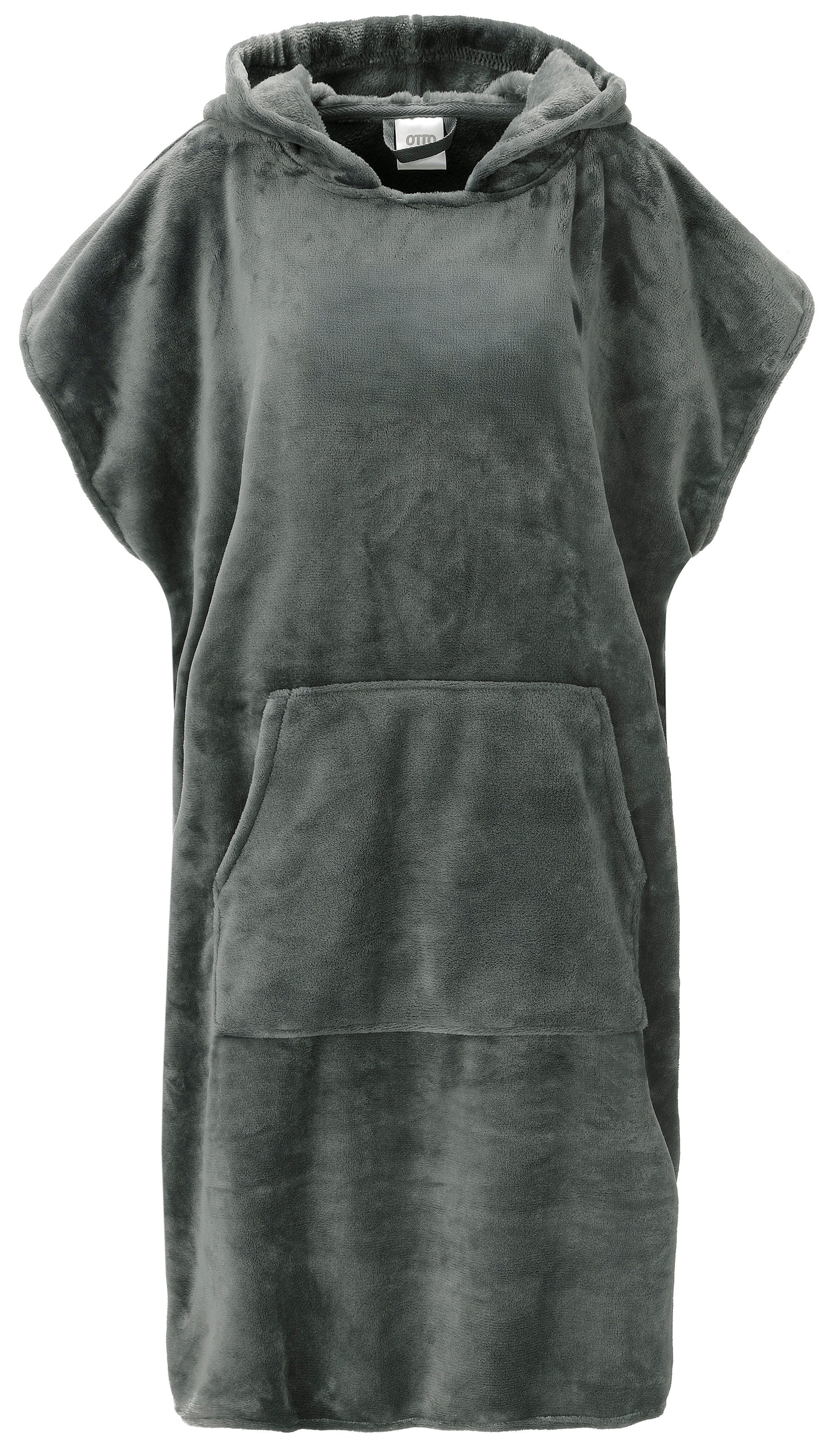 OTTO home Badeponcho Miia, Surfponcho ideal für Sauna, Spa & im Urlaub, Langform, Microfaser, Kapuze, weich und kuschelig, plüsch, Unisex, für Damen und Herren