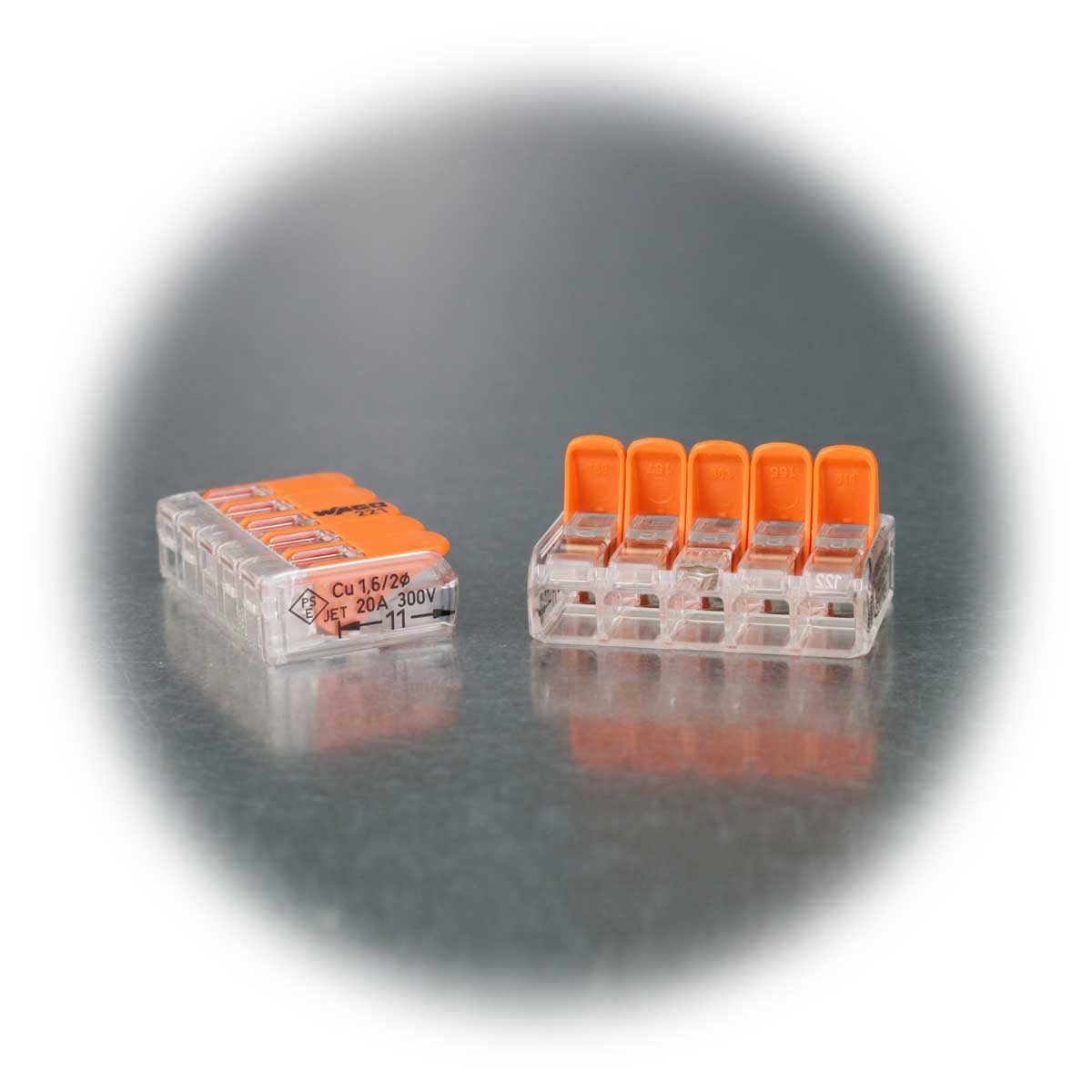 WAGO Verbindungsdosenklemme 10 WAGO Compact Steckklemmen 5x 0,2-4 mm² mi Hebel – Bild 4 von 5