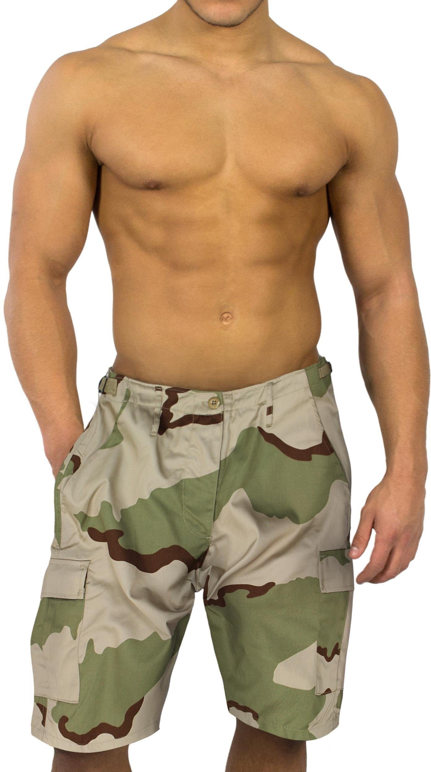 normani Bermudas Herren BDU Shorts Dasht Bermuda kurze Sommerhose mit Cargotaschen für Herren