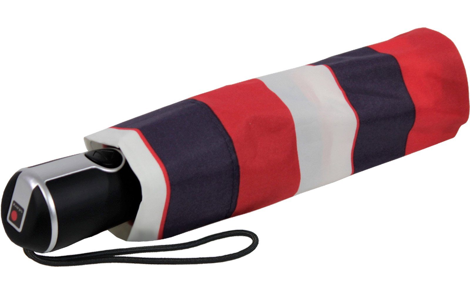 Knirps® Taschenregenschirm Large Duomatic mit Auf-Zu-Automatik Damen - stripe, der große, stabile Begleiter