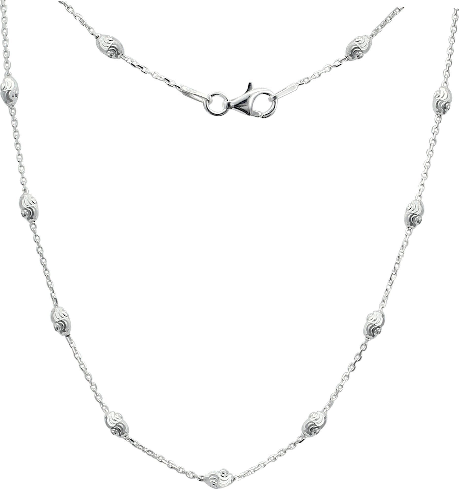 SilberDream Silberkette SilberDream Typhoon Halskette 925Silber (Halskette), Damen Halsketten(Typhoon) ca. 45cm, 925 Sterling Silber, Farbe: silbe