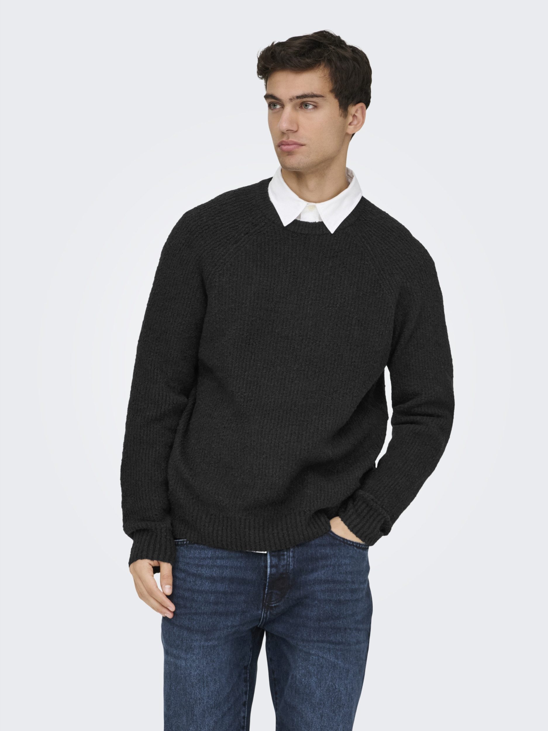 ONLY & SONS Strickpullover ONSDALE LIFE RLX LS RAGLAN KNIT
