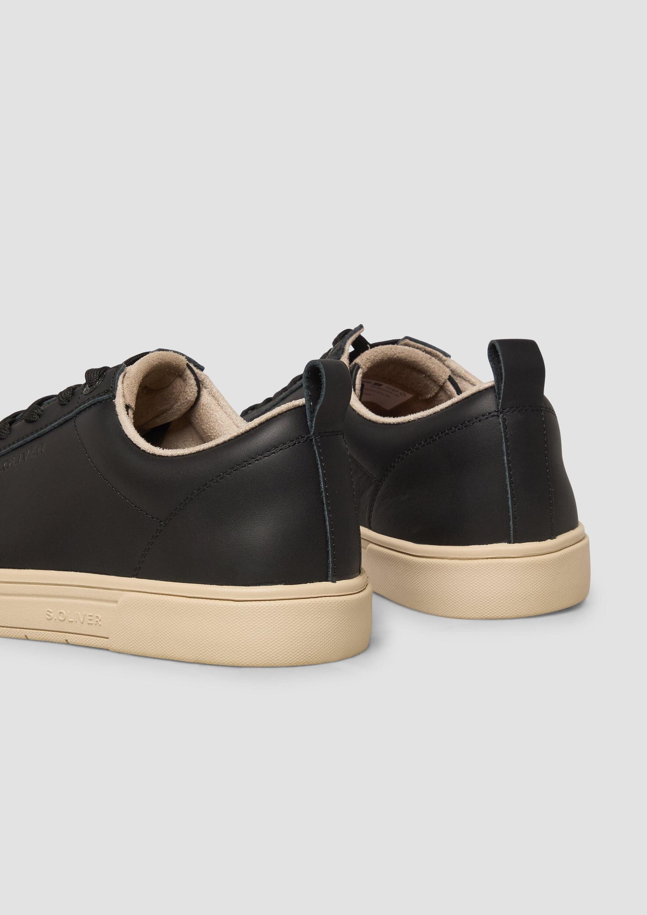 s.Oliver Sneakers Sneaker Leder-Sneaker mit Schnürung