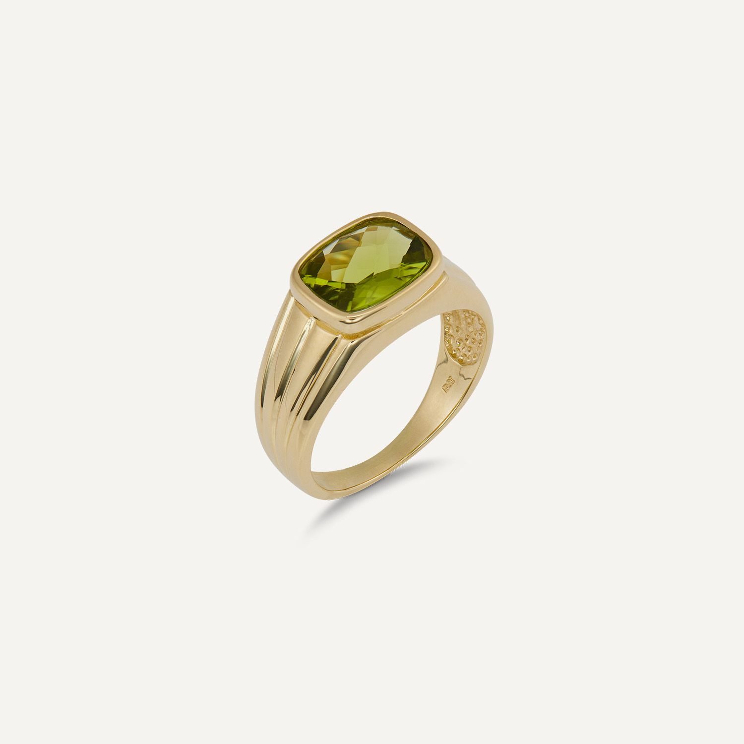 Sogni d'oro Fingerring Peridot ca. 3,00 ct, Gelbgold 585