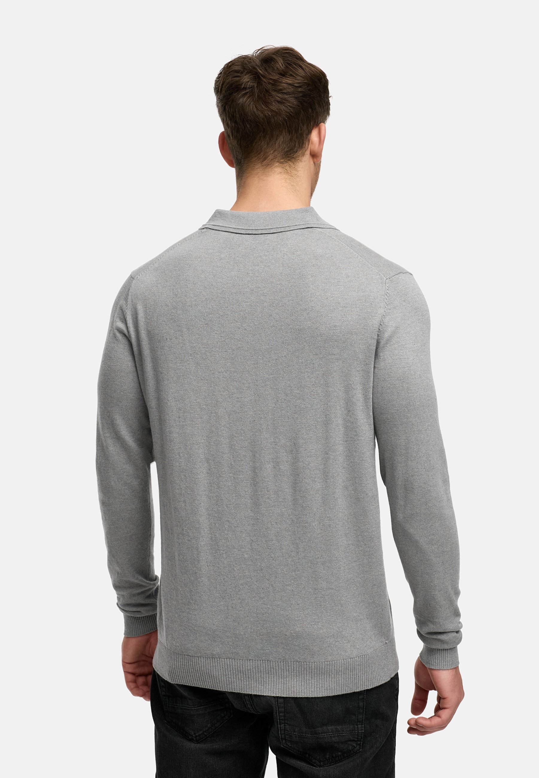 Indicode Strickpullover Herren INHagen Pullover Herrenpullover Leichter Feinstrick-Pullover mit Polokragen