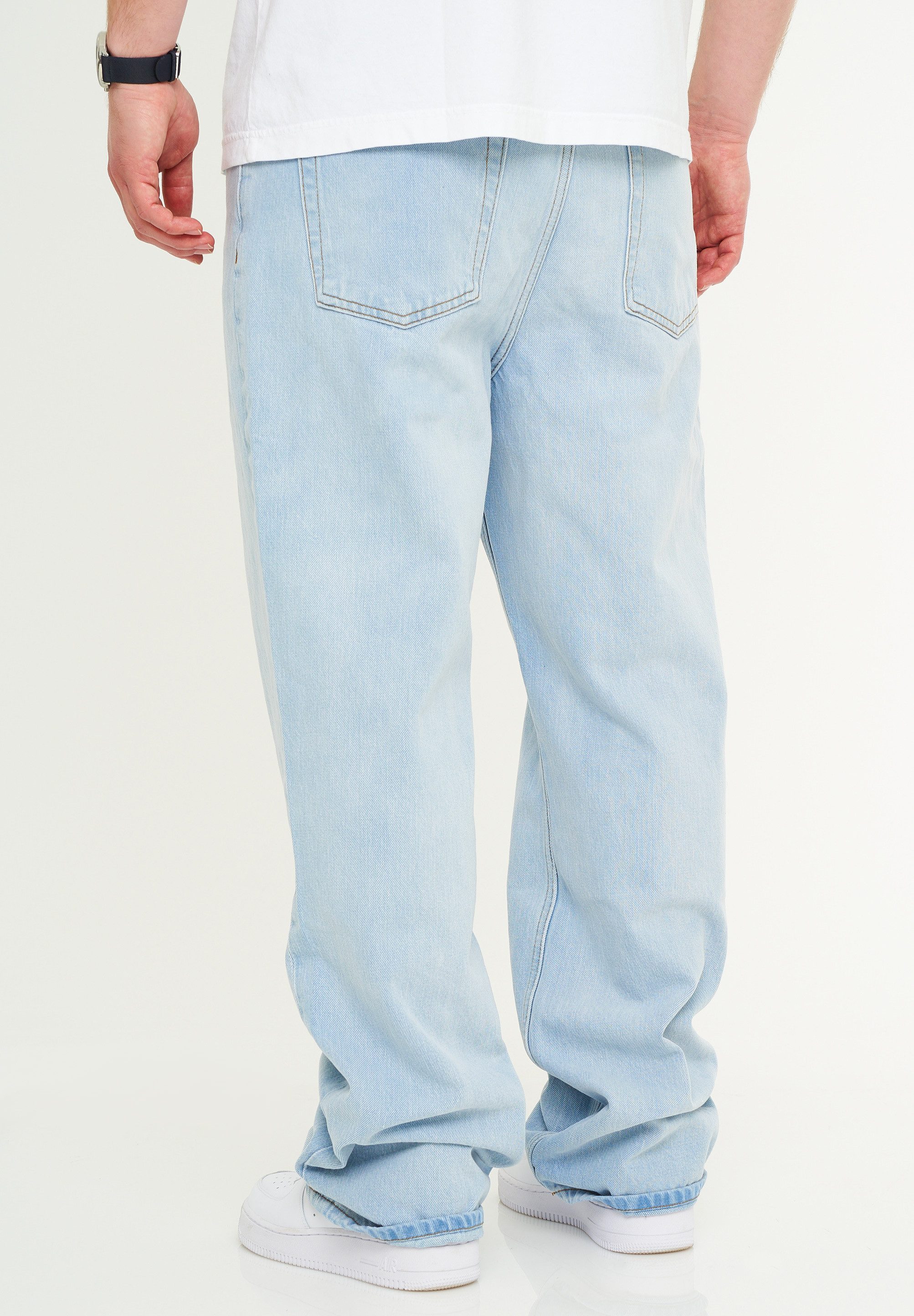 DAILY COTTON Loose-fit-Jeans DCPAPILON Herren Lange Hose Jeans Ripped Loose-Fit Baggy – Bild 3 von 3
