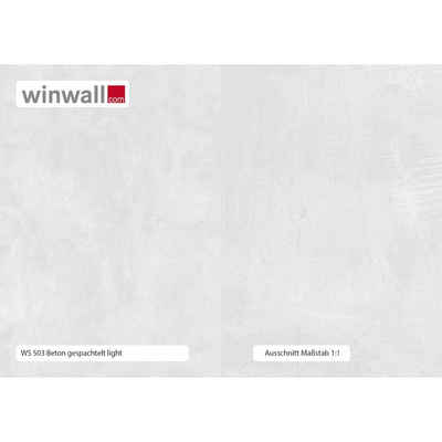 winwall Duschrückwand Duschrückwände ALU-Verbundplatte Dekor: Beton gespachtelt hell, (1-tlg), Wandverkleidung aus Alu