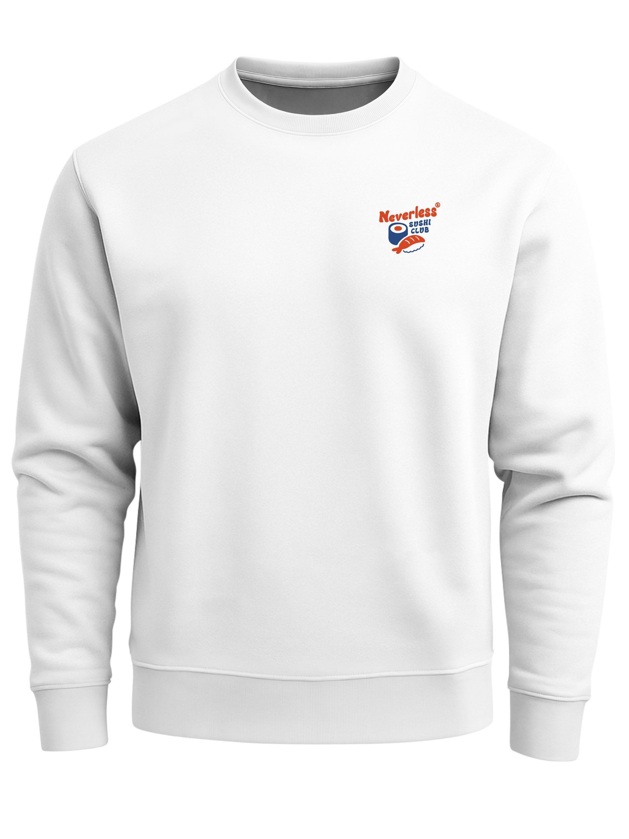 Sweatshirt Sweatshirt Herren Pullover mit Backprint Sushi Lovers Club Japan Food