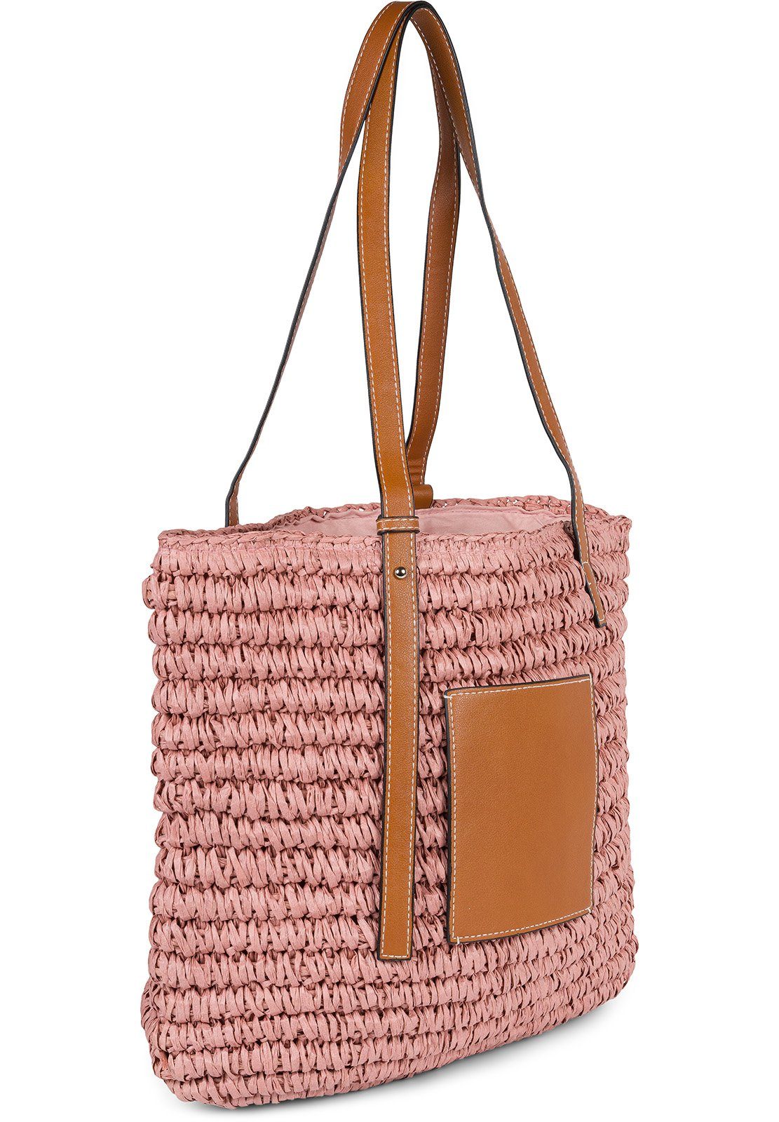 styleBREAKER Korbtasche Korbflecht Schultertasche - Basttasche (1-tlg)