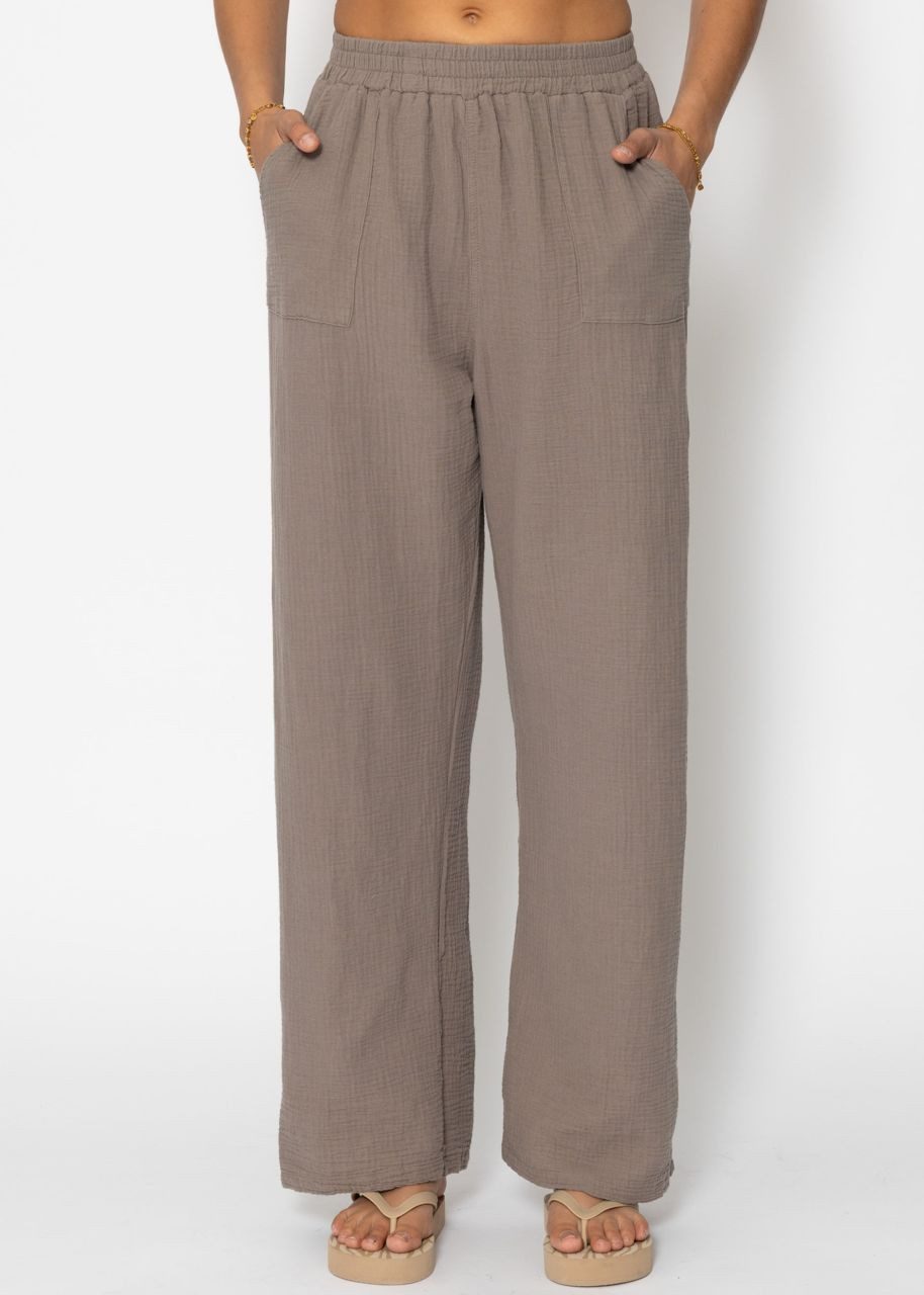 SASSYCLASSY Stoffhose Musselin Hose Damen aus günstig online kaufen