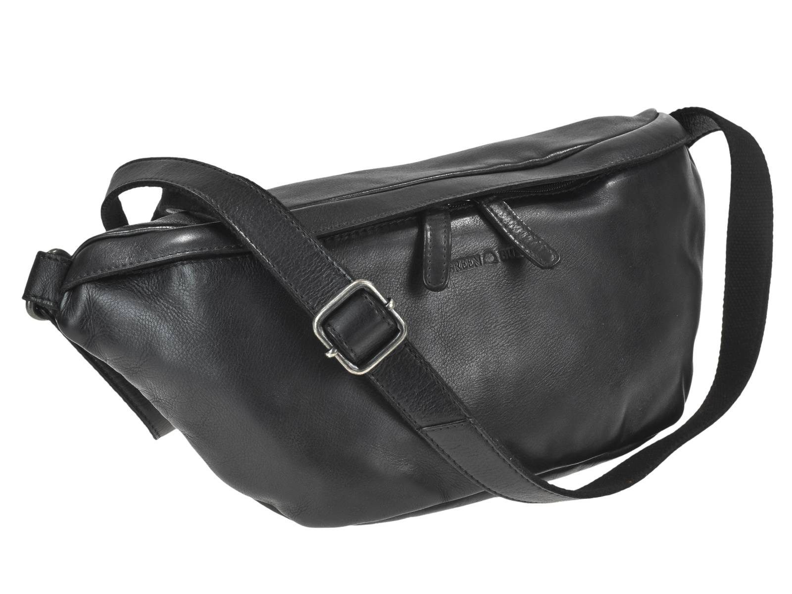 Greenburry Umhängetasche "Colombiana" Leder Crossbody Bag Tasche Damen, Hauptfach 36x15cm, Gurt 105-185cm