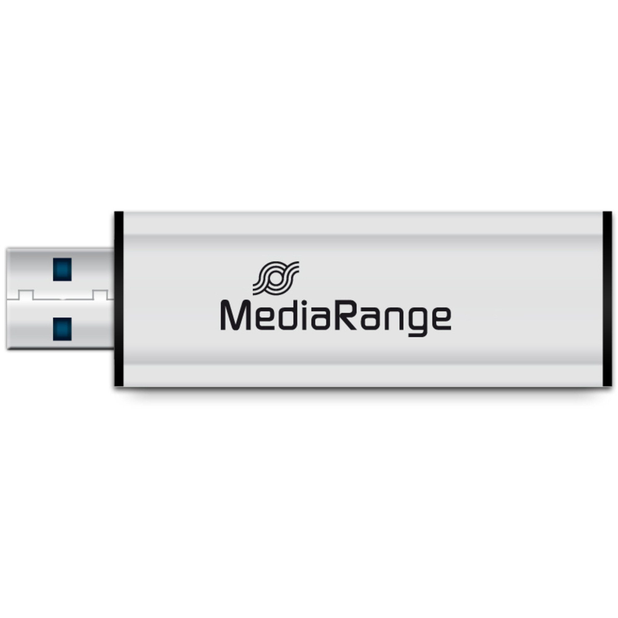 Mediarange MediaRange 128 GB, USB-Stick, (USB-A 3.2 Gen 1) USB-Stick