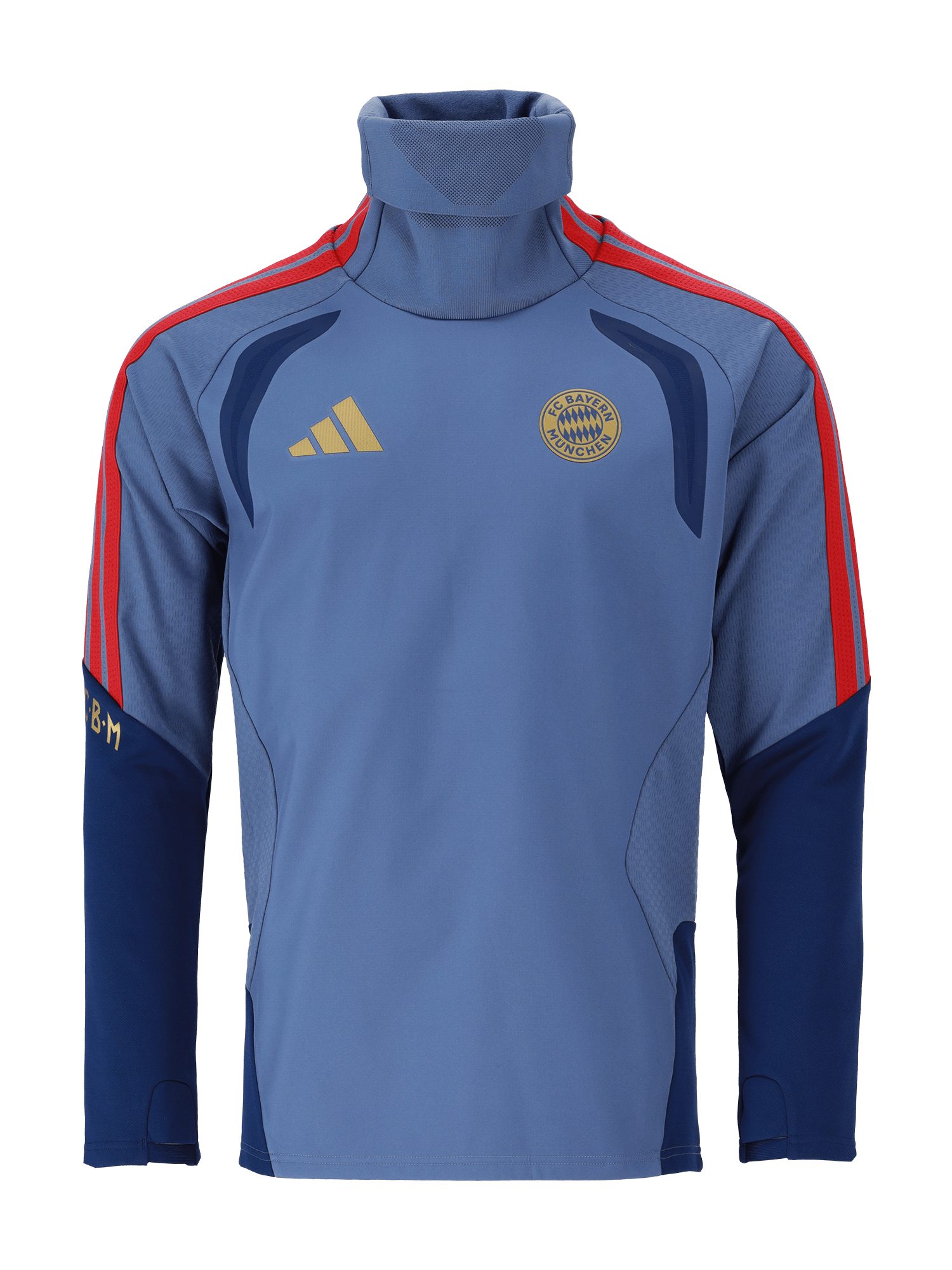 adidas Performance Sweatshirt FC Bayern München, Authentic Warmtop Teamline, Herren, Blau