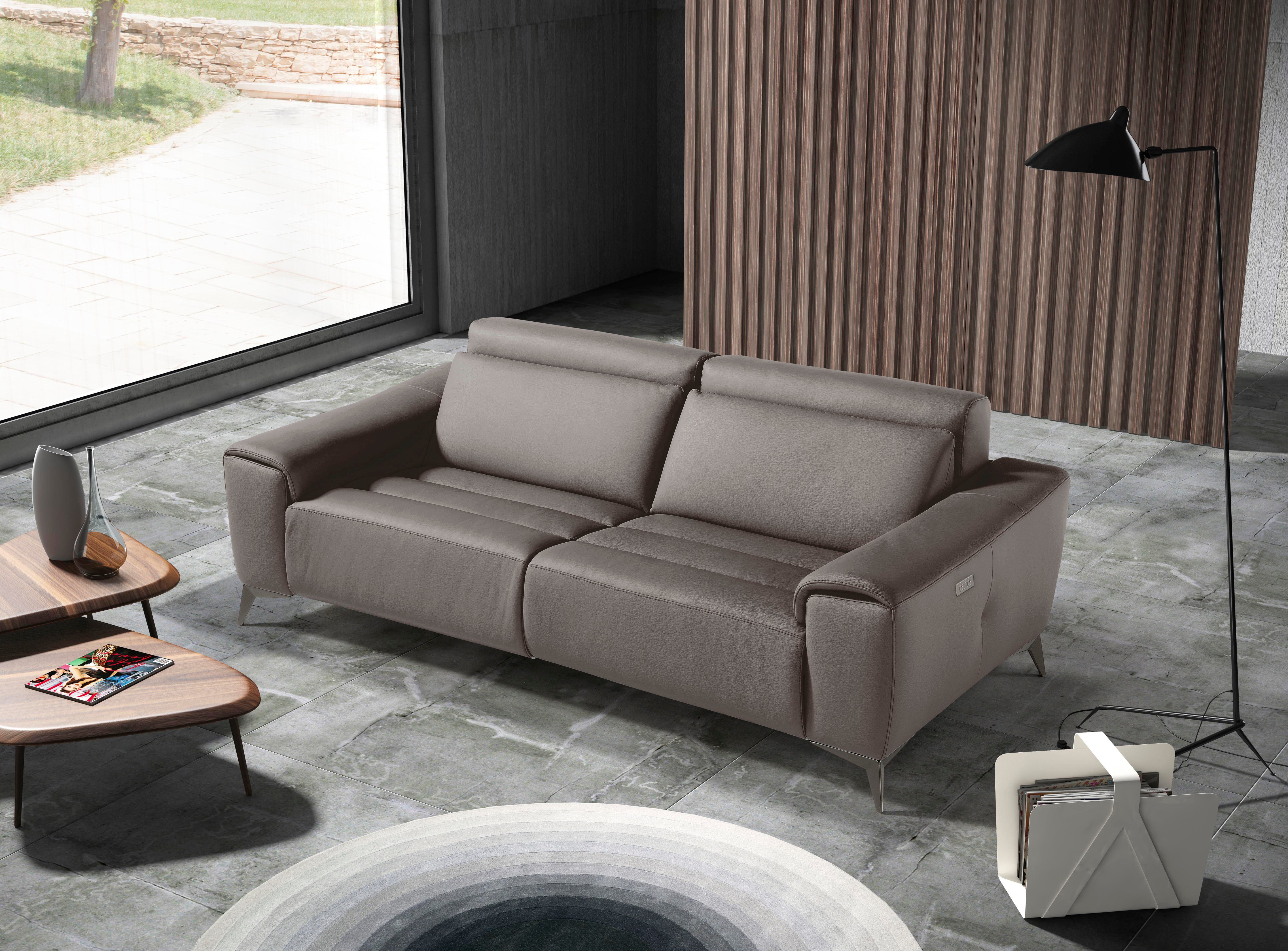 Egoitaliano 2,5-Sitzer Suzette, Designsofa mit elektrischen Komfortfunktionen, edel & bequem, inkl. 2 elektronischer Relaxfunktionen, Rücken- und Fußteilfunktion