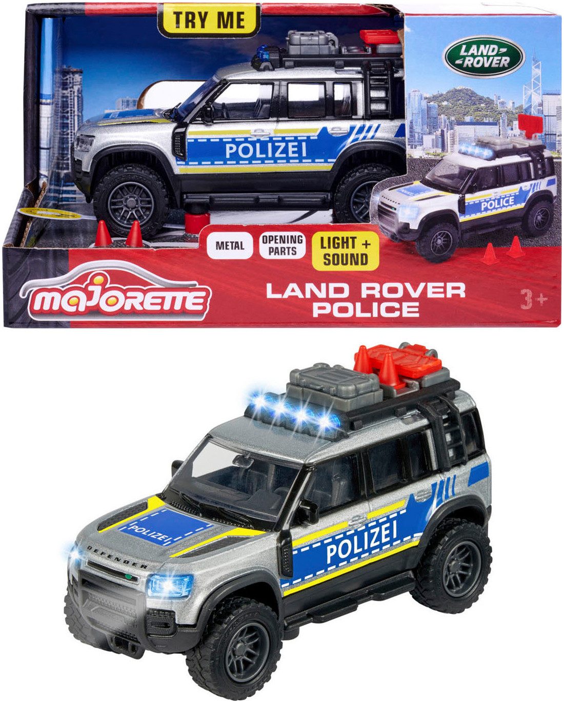 majORETTE Spielzeug-Polizei Land Rover Police, mit günstig online kaufen