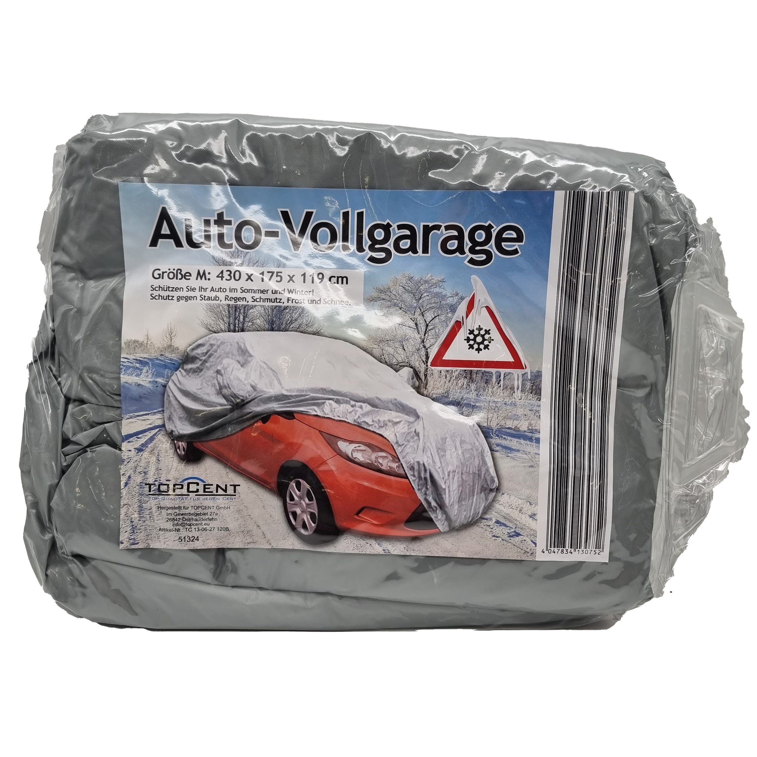 TOPCENT Auto-Faltgarage Auto-Vollgarage M 430 x 175 x 119 cm Wetterschutz für Sommer & Winter