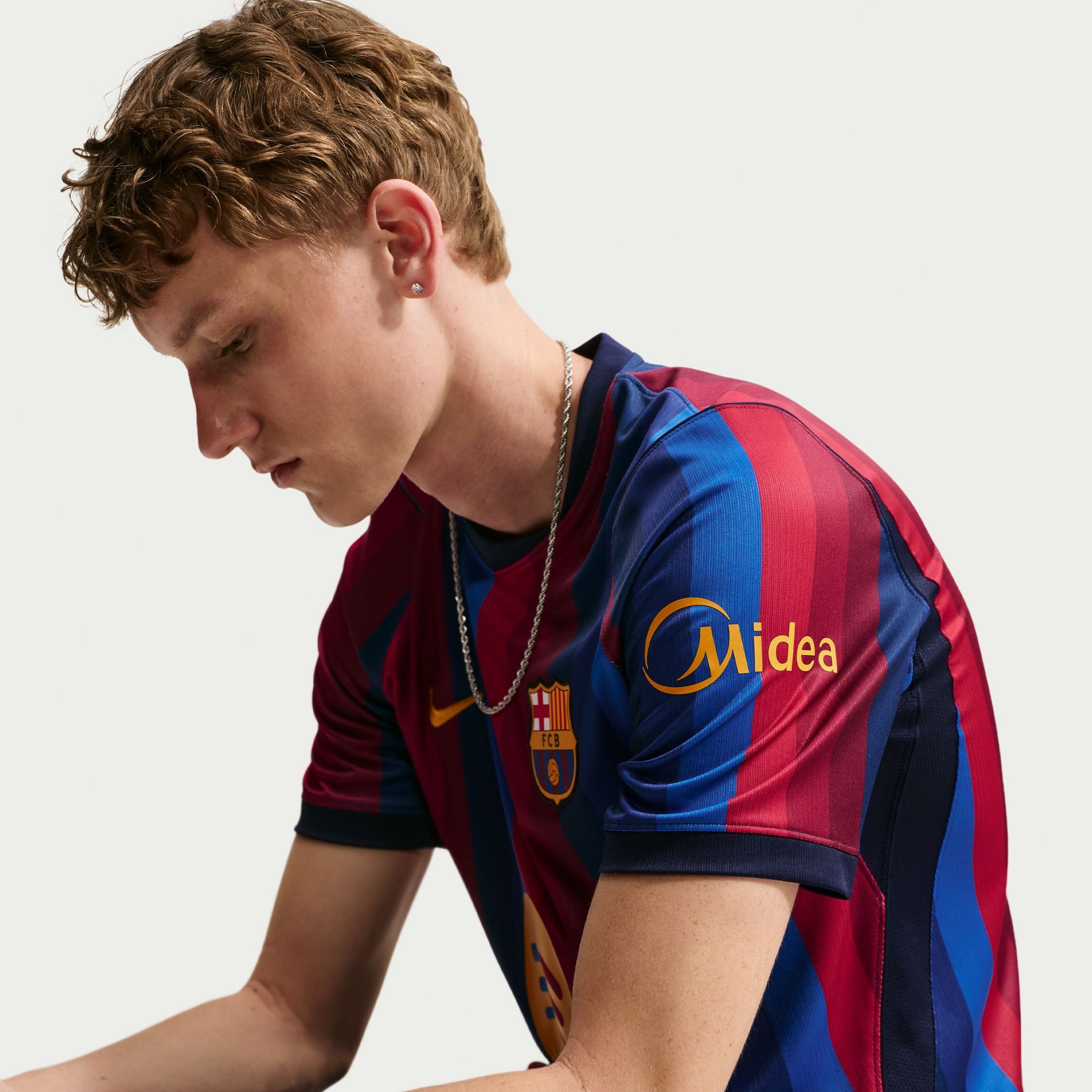 Nike Fußballtrikot FCB M NK DF JSY SS STAD HM für Erwachsene, FC Barcelona, Kurzarm, atmungsaktiv