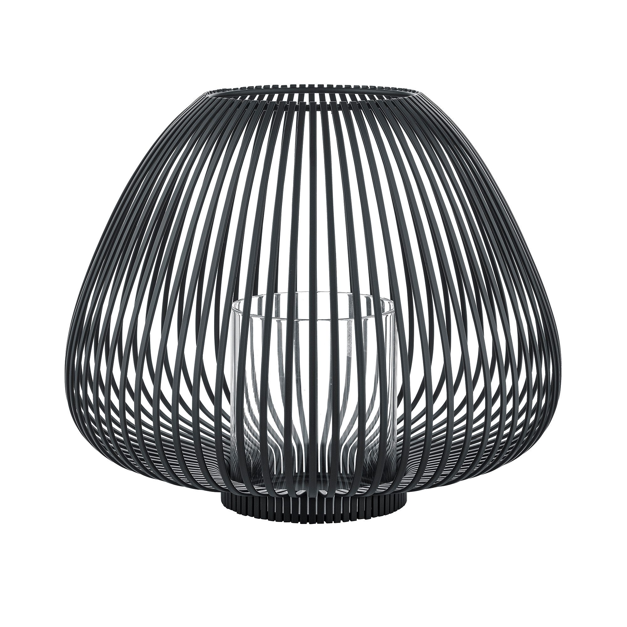 blomus Laterne -LYVA- Kerzenhalter, Windlicht, Kerzenlaterne: Indoor & Outdoor, Lichteffekte für gemütliche Atmosphäre, inklusive Kerzenglas