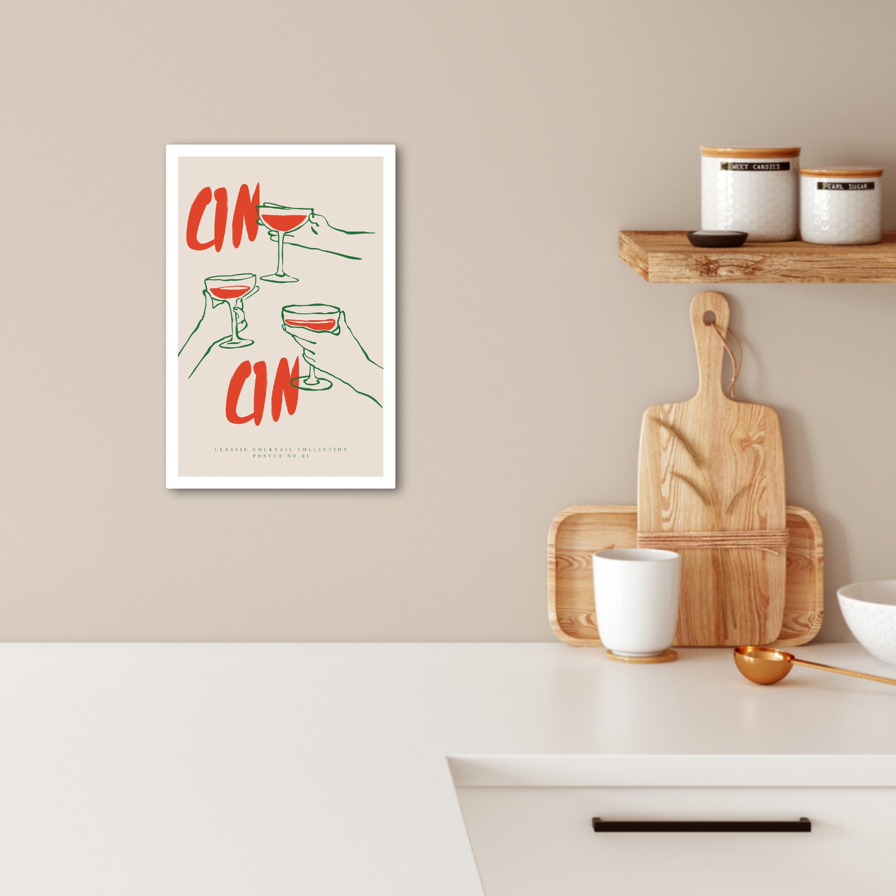 OneMillionCanvasses® Leinwandbild Cocktailgläser - Cin Cin günstig online kaufen