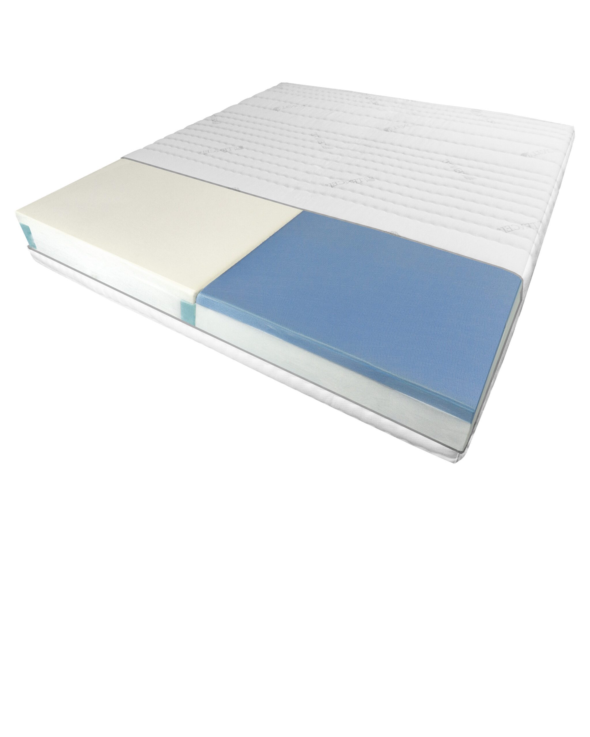 Taschenfederkernmatratze Premium 7-Zonen Federkernmatratze mit 2 Härtegraden, Optimal für Paare, AM Qualitätsmatratzen, 24 cm hoch, 160x200 cm