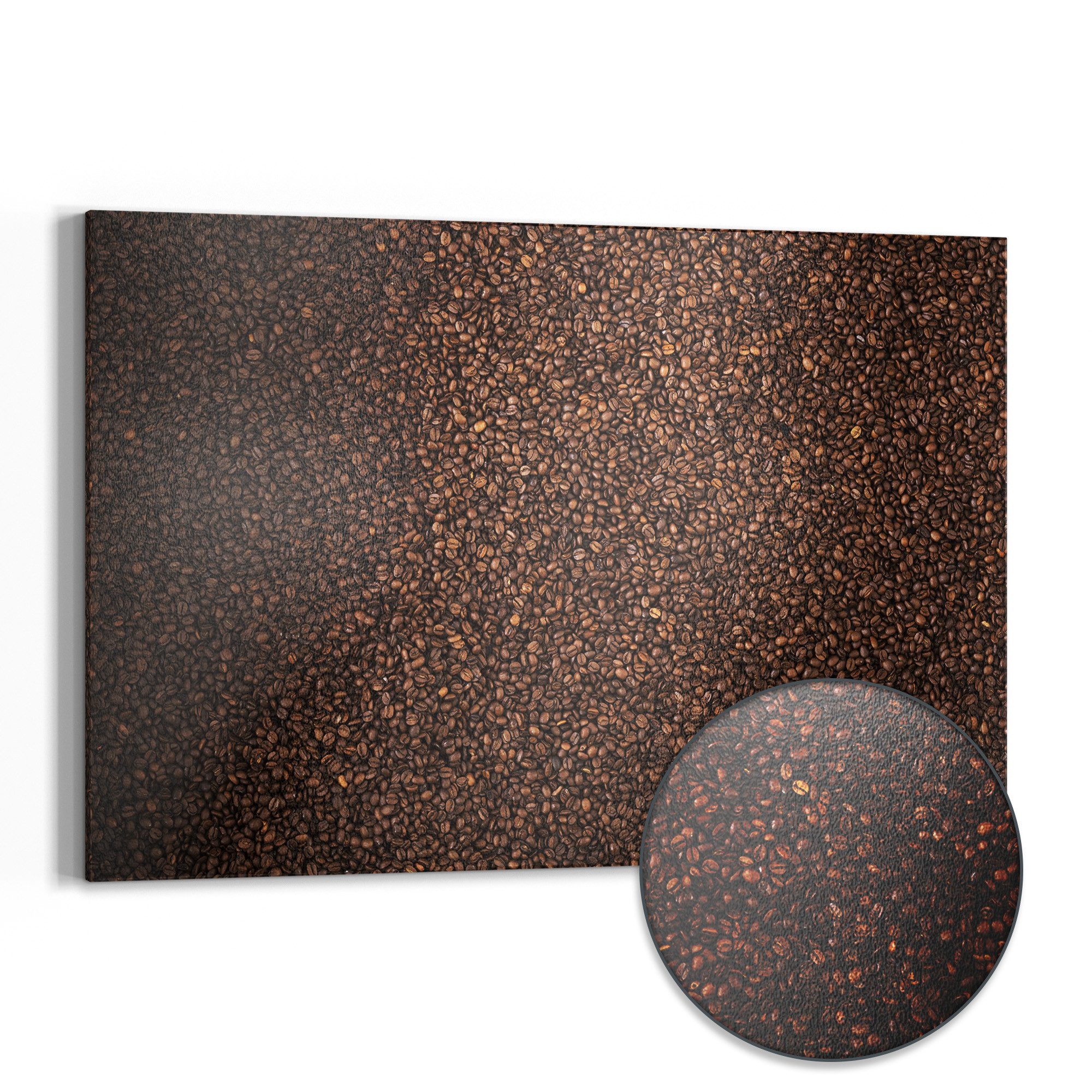 DEQORI Magnettafel 'Kaffeebohnenmeer', Metall Whiteboard für alle Magnete, Magnetboard magnetisch
