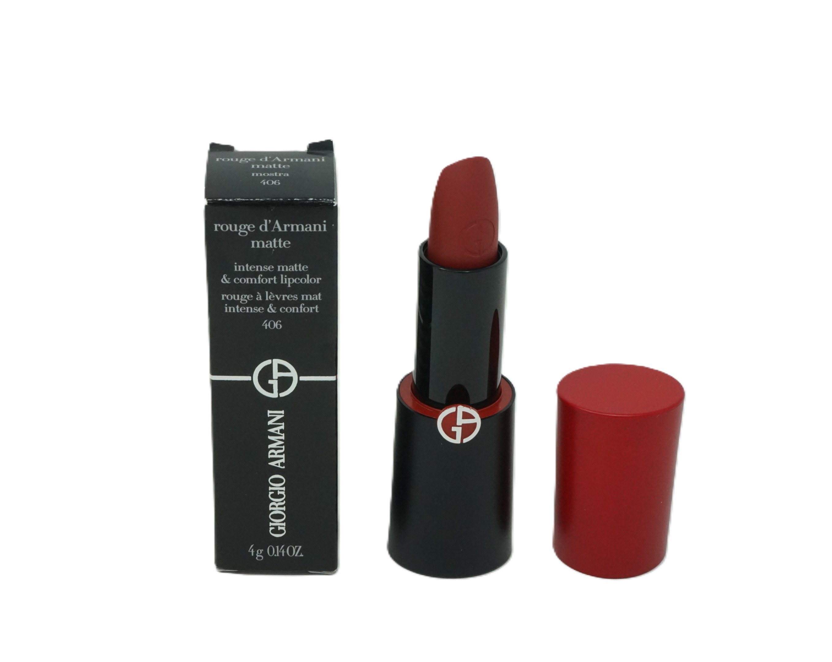 Giorgio Armani Lippenstift Giorgio Armani Rouge d'Armani matte Lippenstift 4g mostra 406