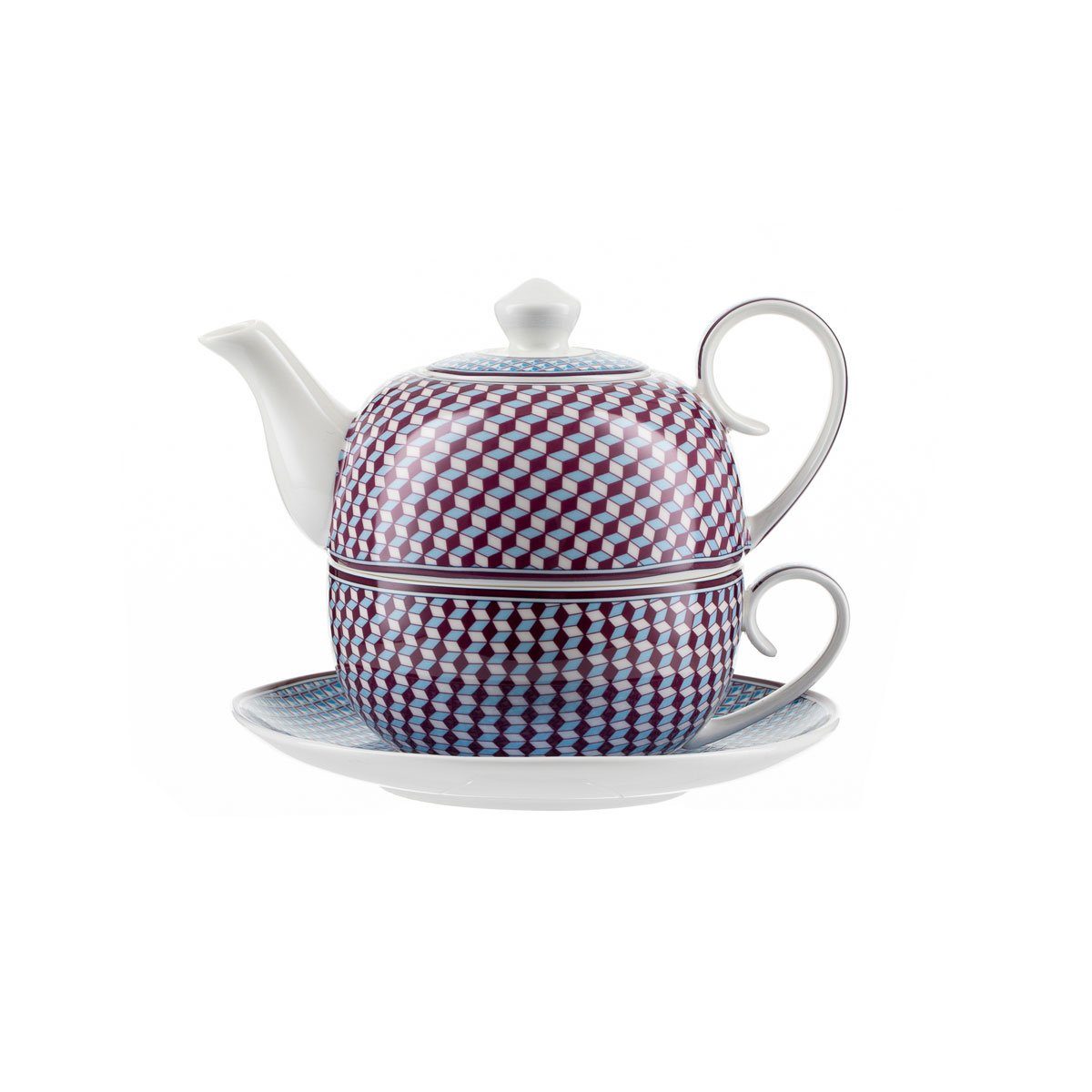 Jameson + Tailor Teekanne Teekanne mit Motiv, Tea for One Brillantporzellan