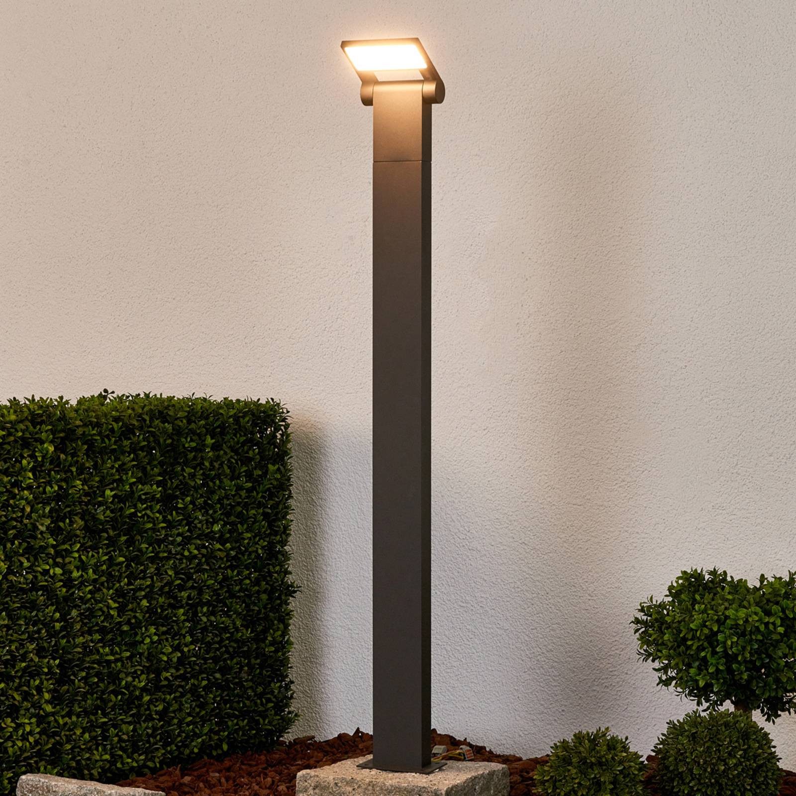 Lucande Außen-Stehlampe Marius, 48 LEDs - 8,6 W gesamt, warmweiß