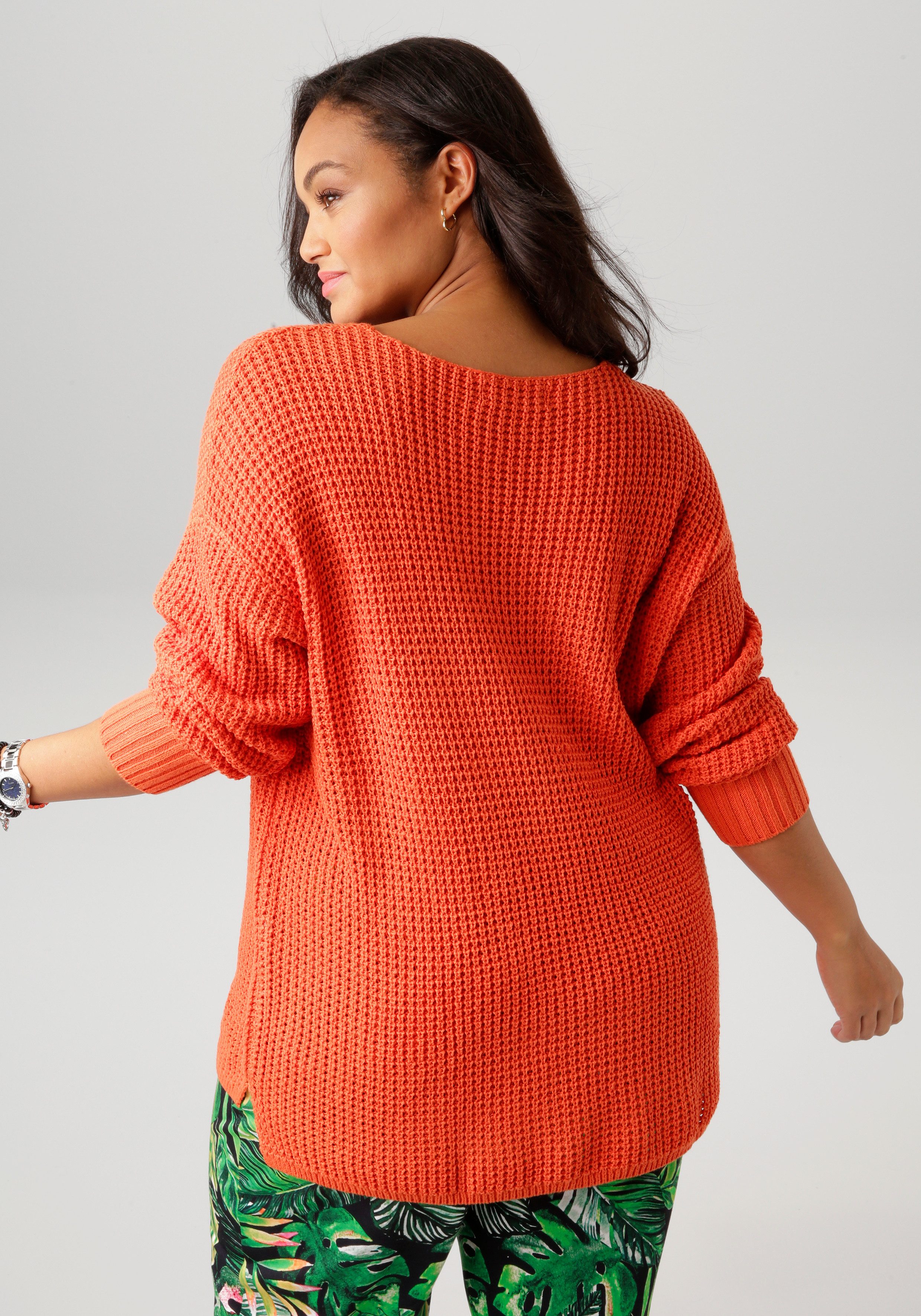 Aniston PLUS Strickpullover, im dezenten Ajour-Strickmuster günstig online kaufen