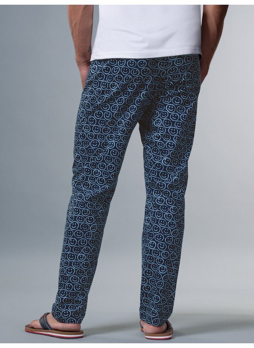 Trigema Schlafanzug TRIGEMA Pyjamahose mit Smiley-Print (1 tlg)