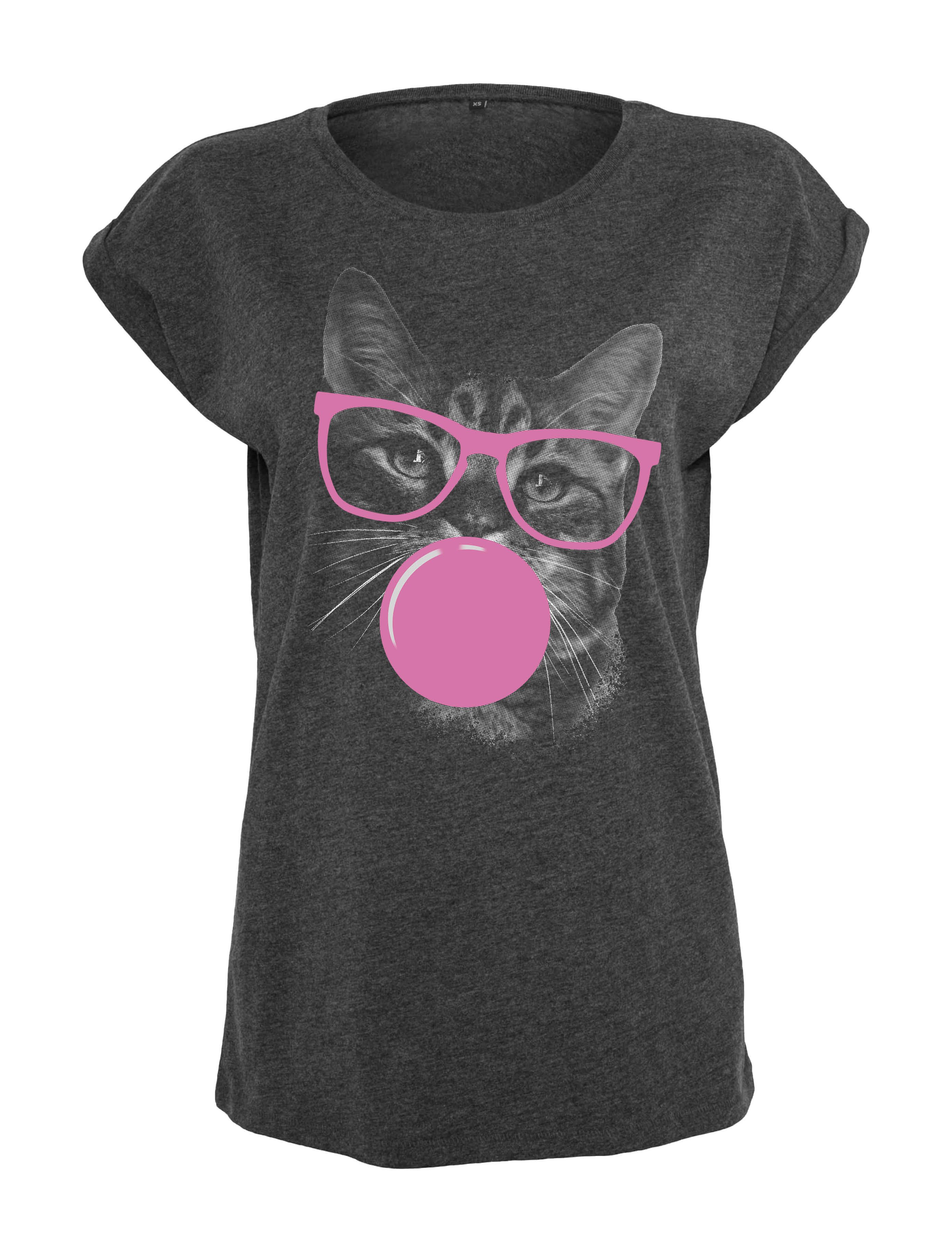 Youth Designz Print-Shirt "Cat Gum" Damen günstig online kaufen