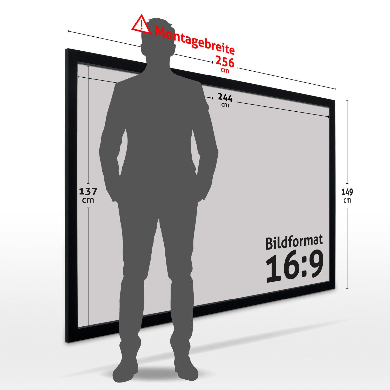 ESMART ESMART Germany Rahmen Leinwand Rahmenleinwand (Professional MIRALE)