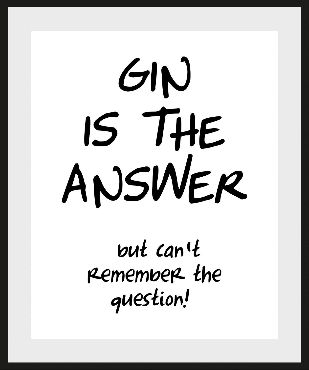 Bild THE (1 IS queence ANSWER, St) GIN