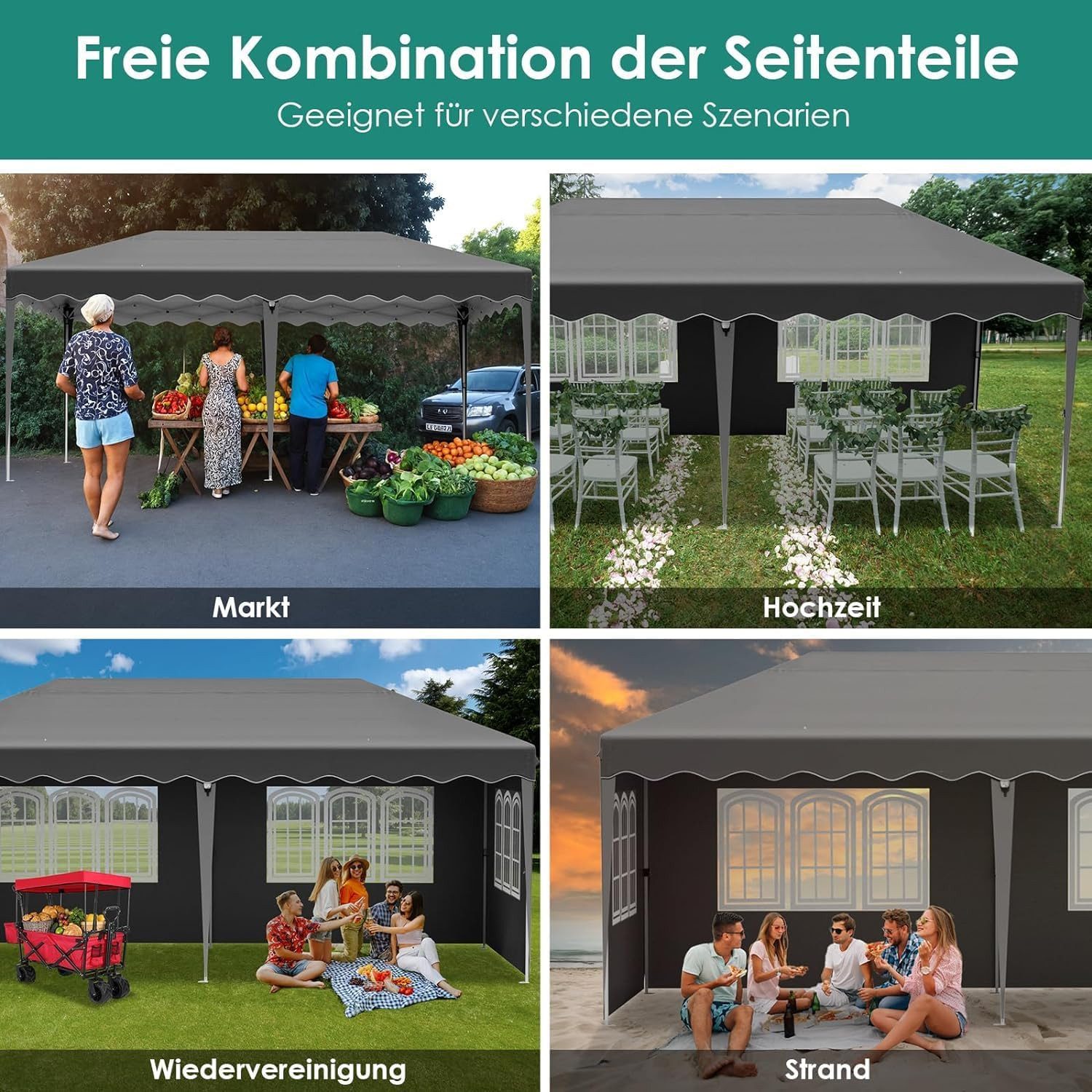 TLGREEN Faltpavillon 3x6 Pop up Pavillon günstig online kaufen