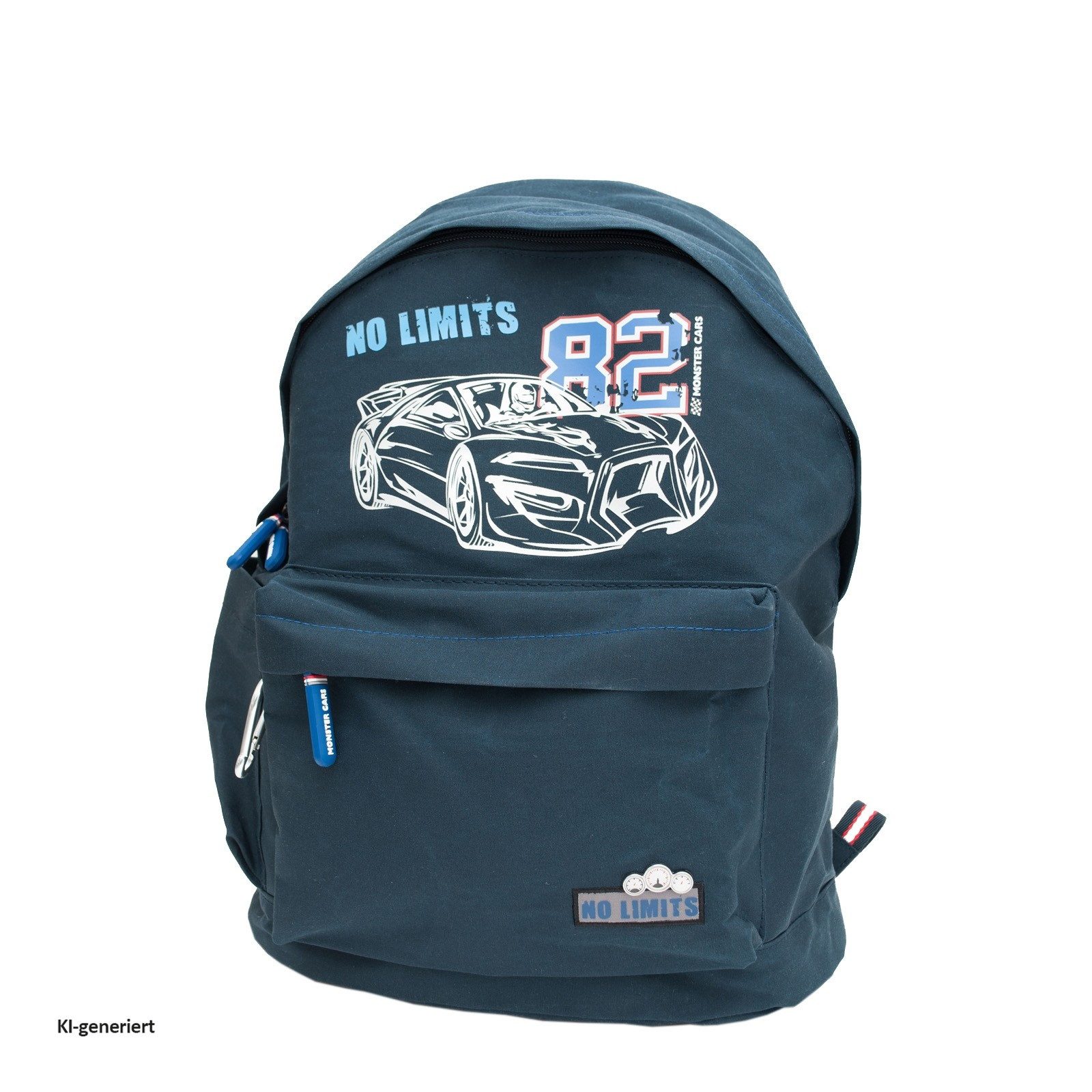 HTI-Living Kinderrucksack Rucksack Monster Cars (Stück, 1-tlg., 1 Rucksack), Schulrucksack Freizeitrucksack Sportrucksack
