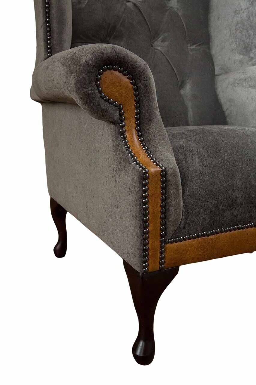 Sofa Chesterfield Ohrensessel Ohrensessel Polster JVmoebel Made In 1 Sessel, Sitzer Europe Couch