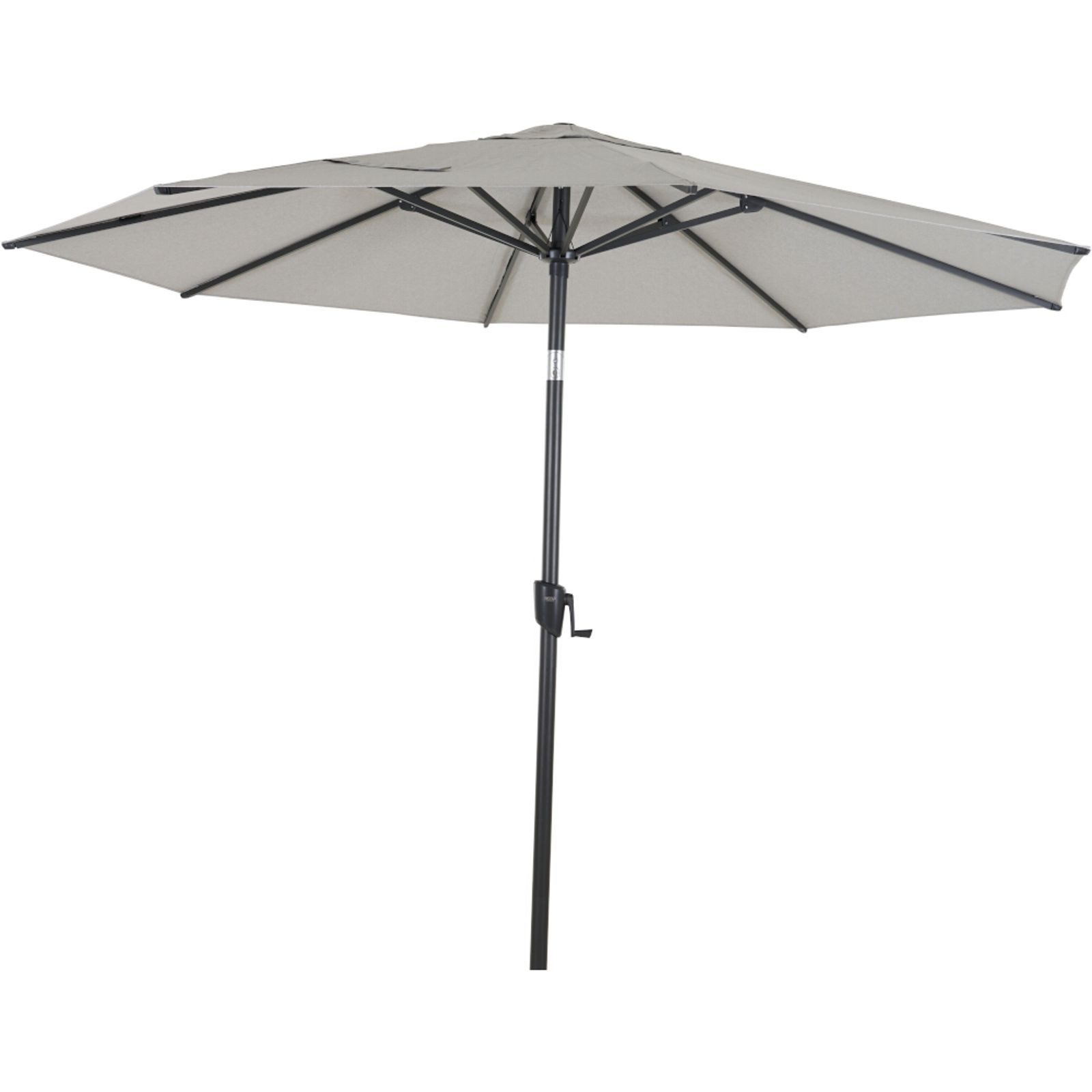 Siena Garden Sonnenschirm PINO Sonnenschirm Ø 300 cm grau-meliert – Alu Mittelstockschirm