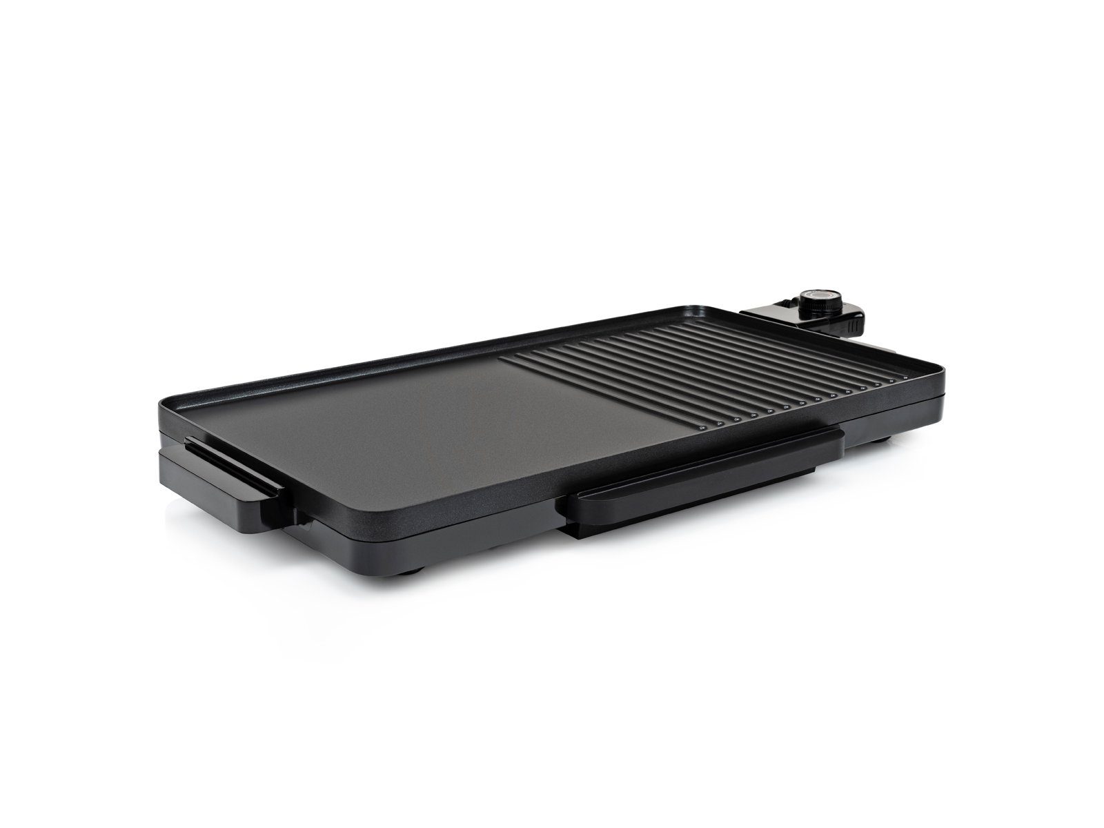 Tristar Tischgrill, 2000 W, Elektrischer XL Teppanyaki Balkon Back-& Grill-Platte für 4-6 Personen