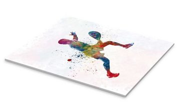 Posterlounge Acrylglasbild nobelart, Paddelspieler I, Fitnessraum Malerei