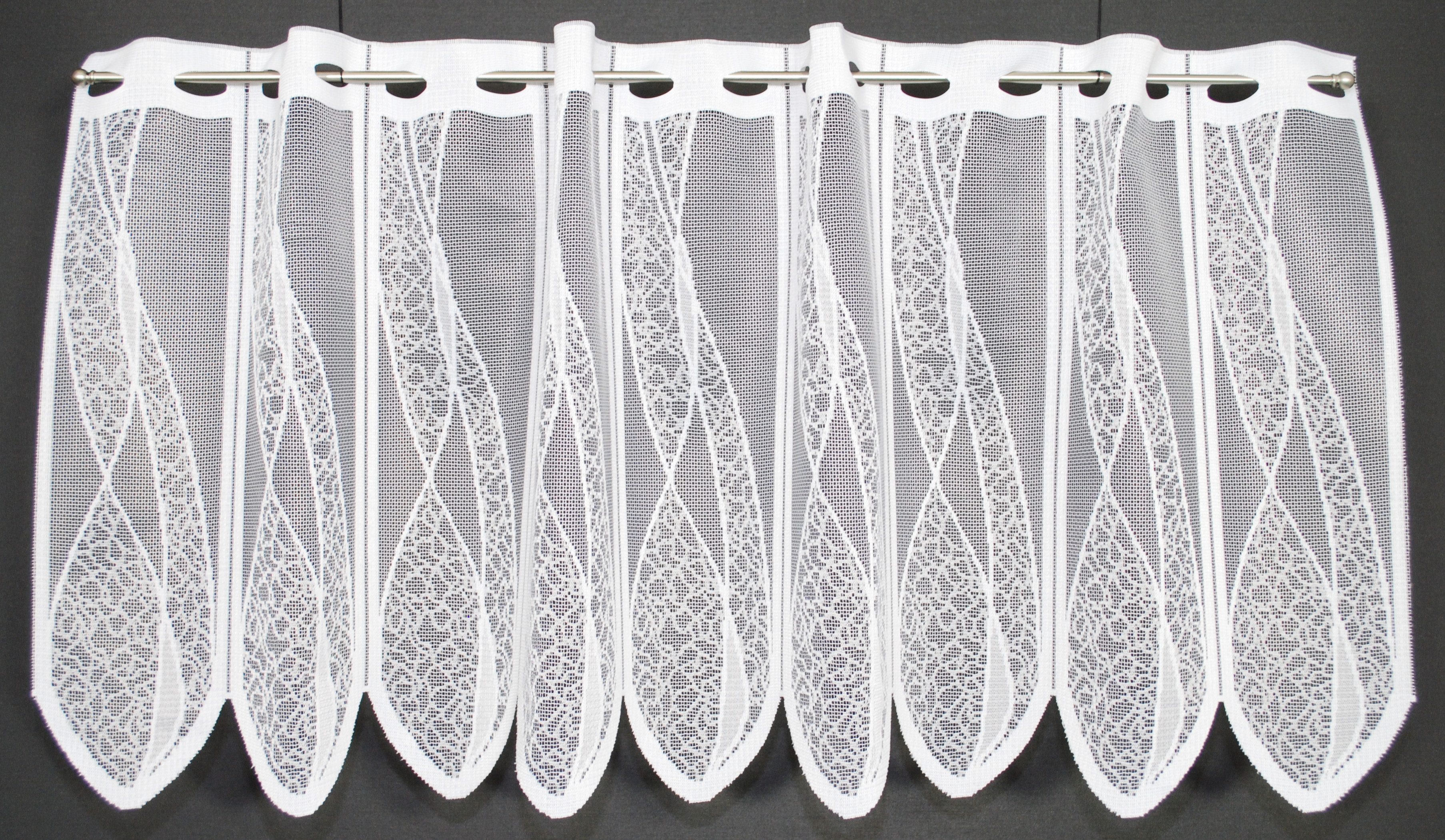 Gardinen Kranzusch Scheibengardine mit Welle (1 St), Stangendurchzug, trans günstig online kaufen