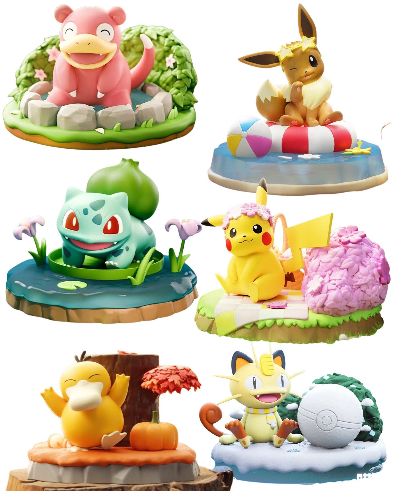The Pokémon Company Sammelfigur Pokemon Figur Natur Auswahl Figuren Pikachu, Bisasam und Co inkl Karte, Inkl. Karte zur Figur