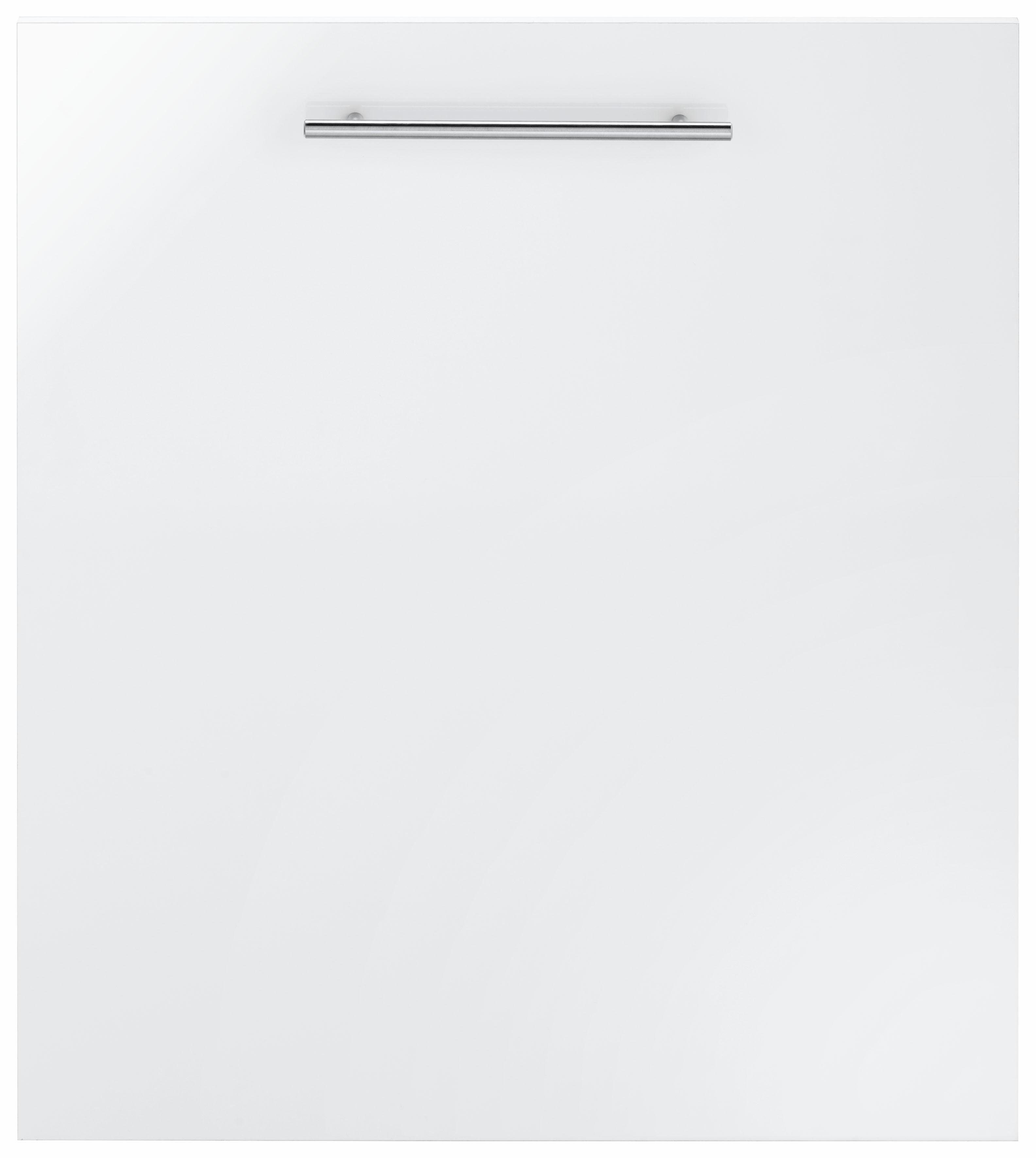 wiho Küchen Frontblende Glanz Ela, 60 cm Einbaugeschirrspüler vollintegrierbaren weiß für breit